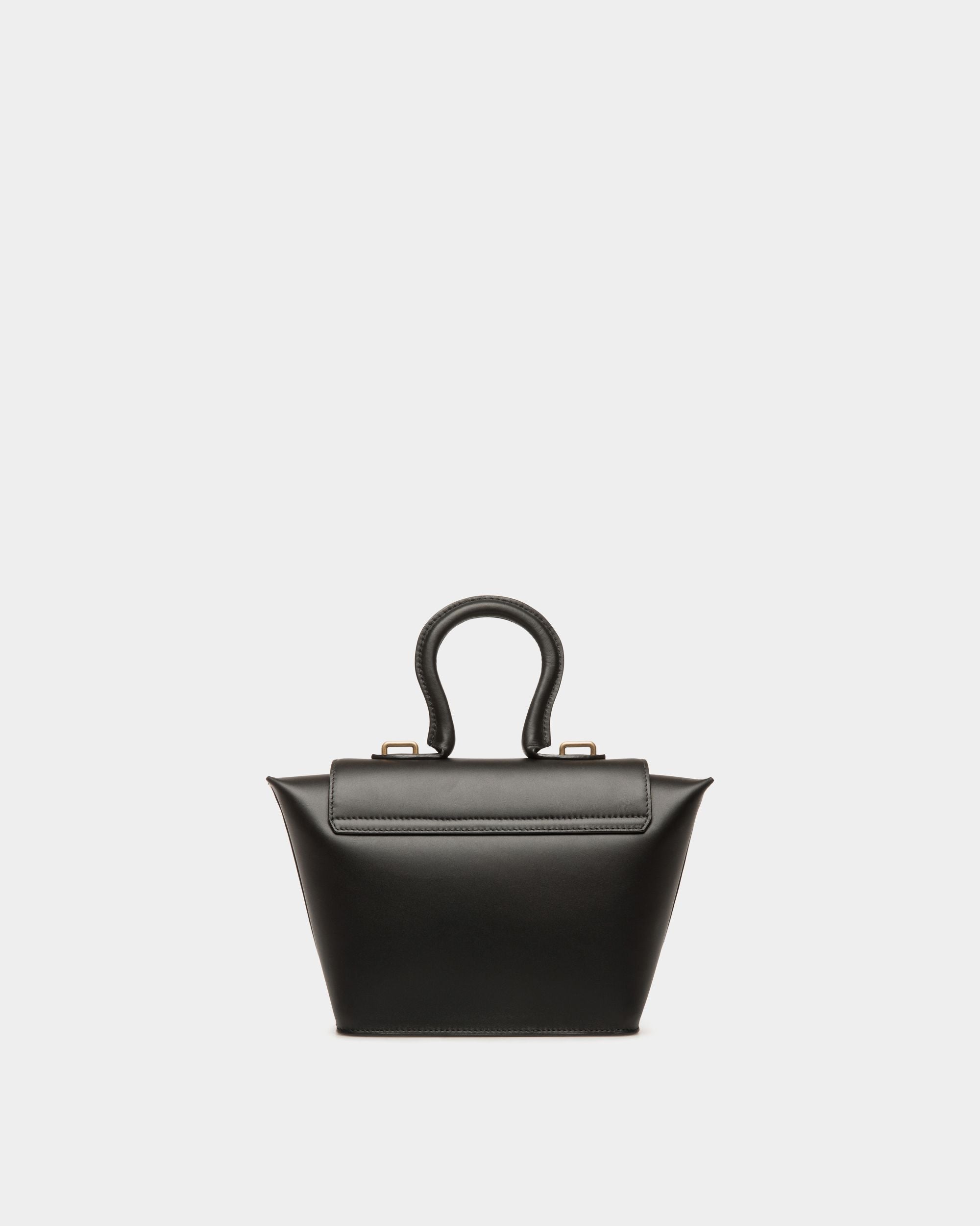 Bally Global - Bolso Con Asa Superior Belle De Piel Negra - Negro
