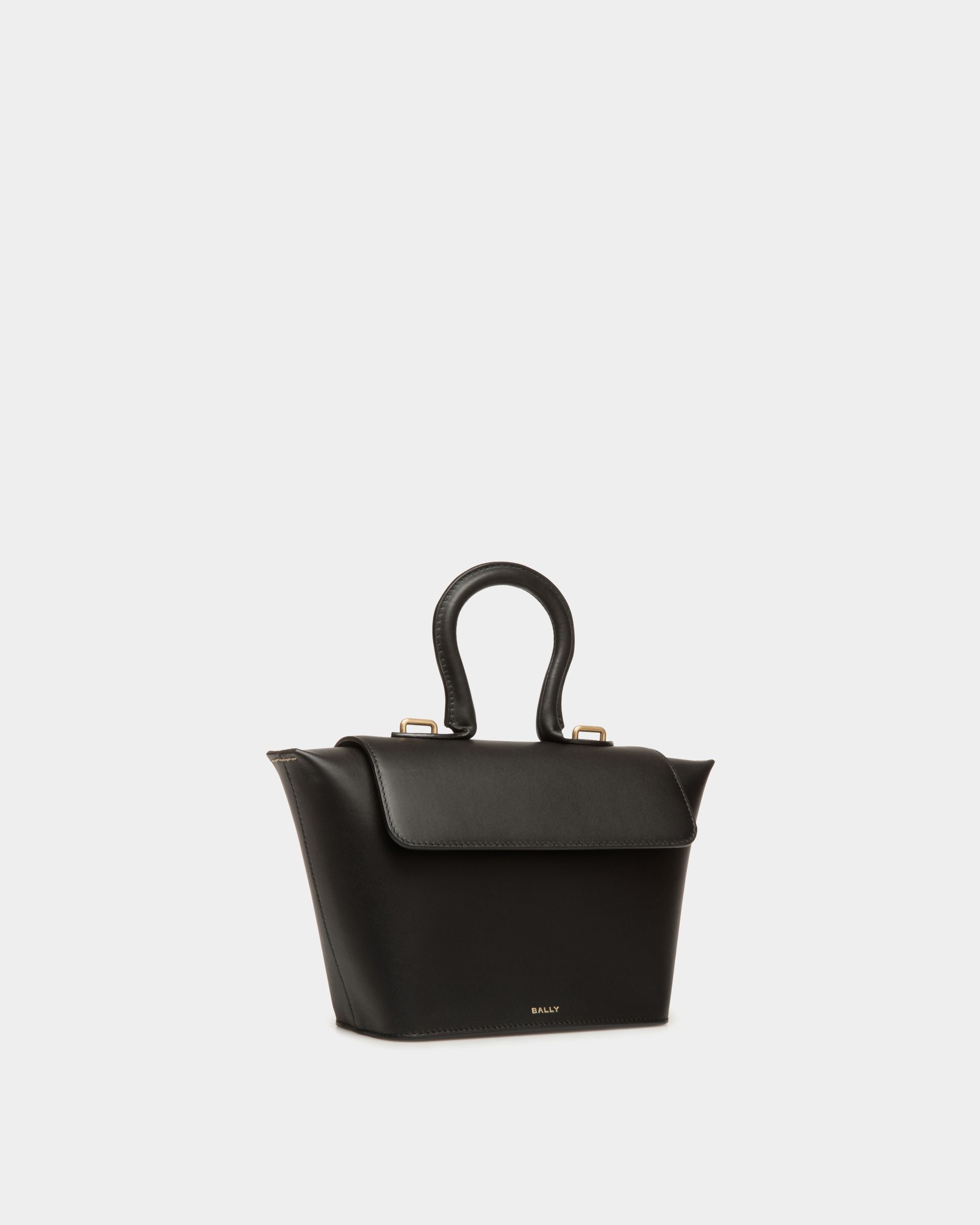Bally Global - Bolso Con Asa Superior Belle De Piel Negra - Negro