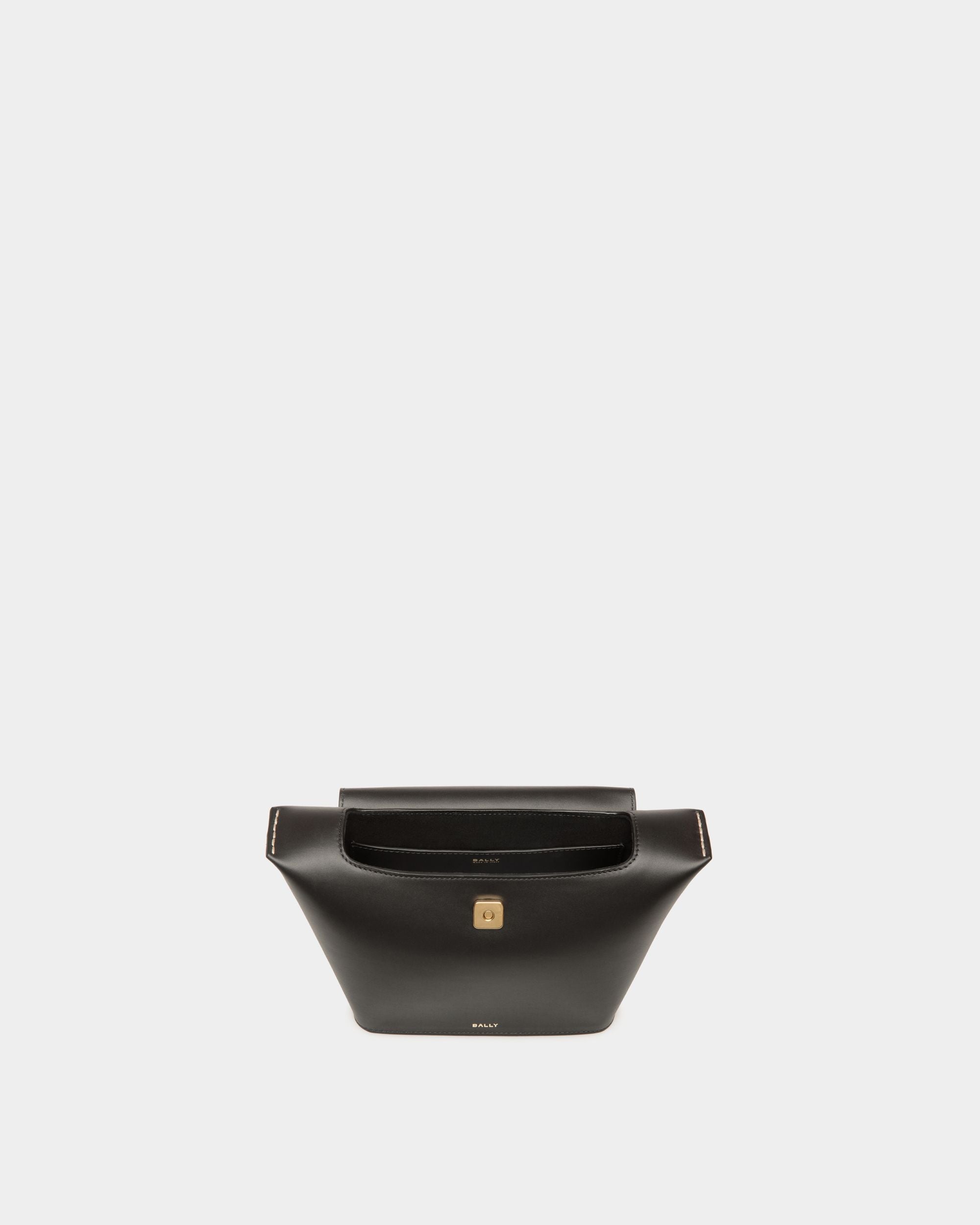 Bally Global - Bolso Con Asa Superior Belle De Piel Negra - Negro
