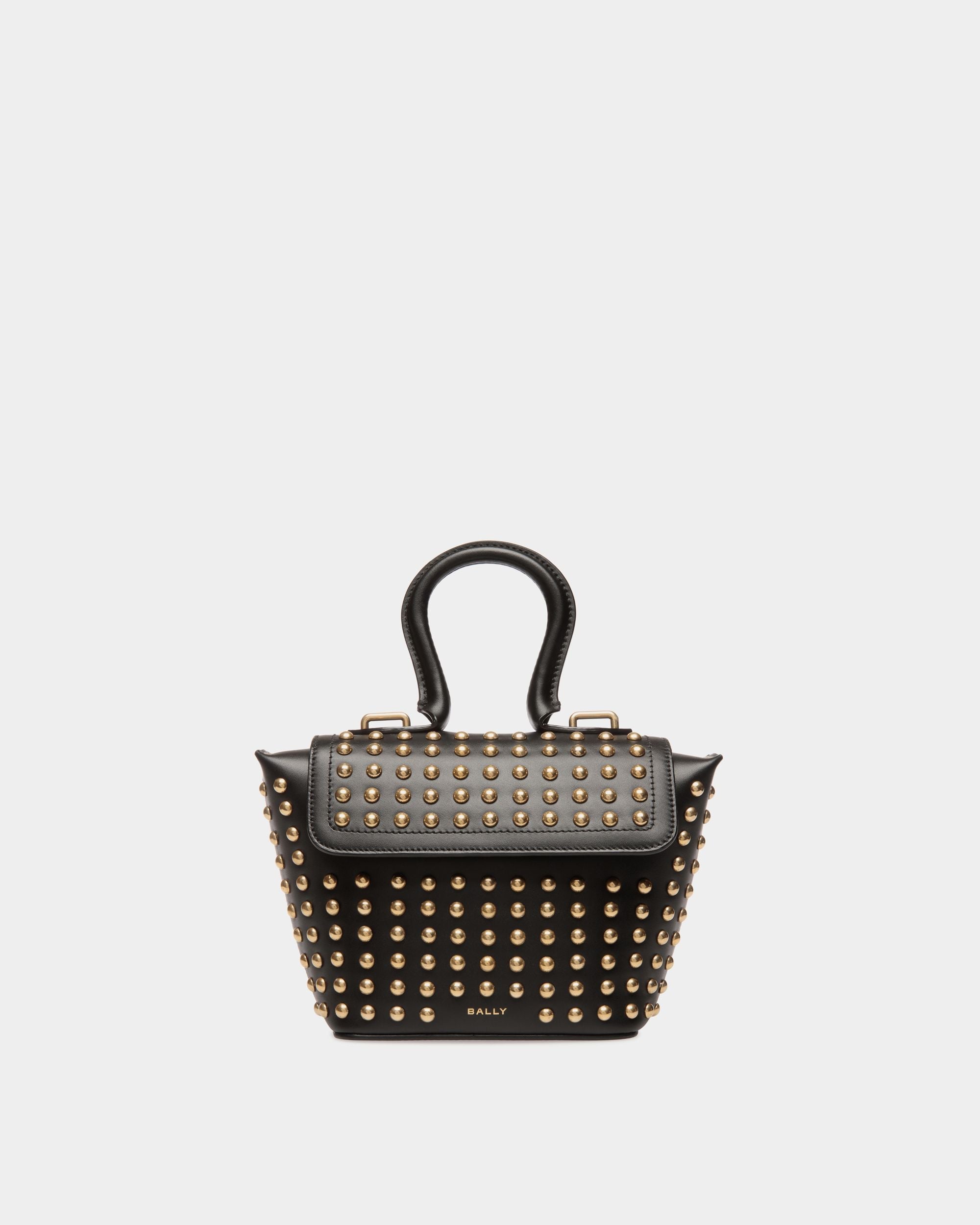 Bally Global - Belle Minibag in Black Leather With Studs - Black