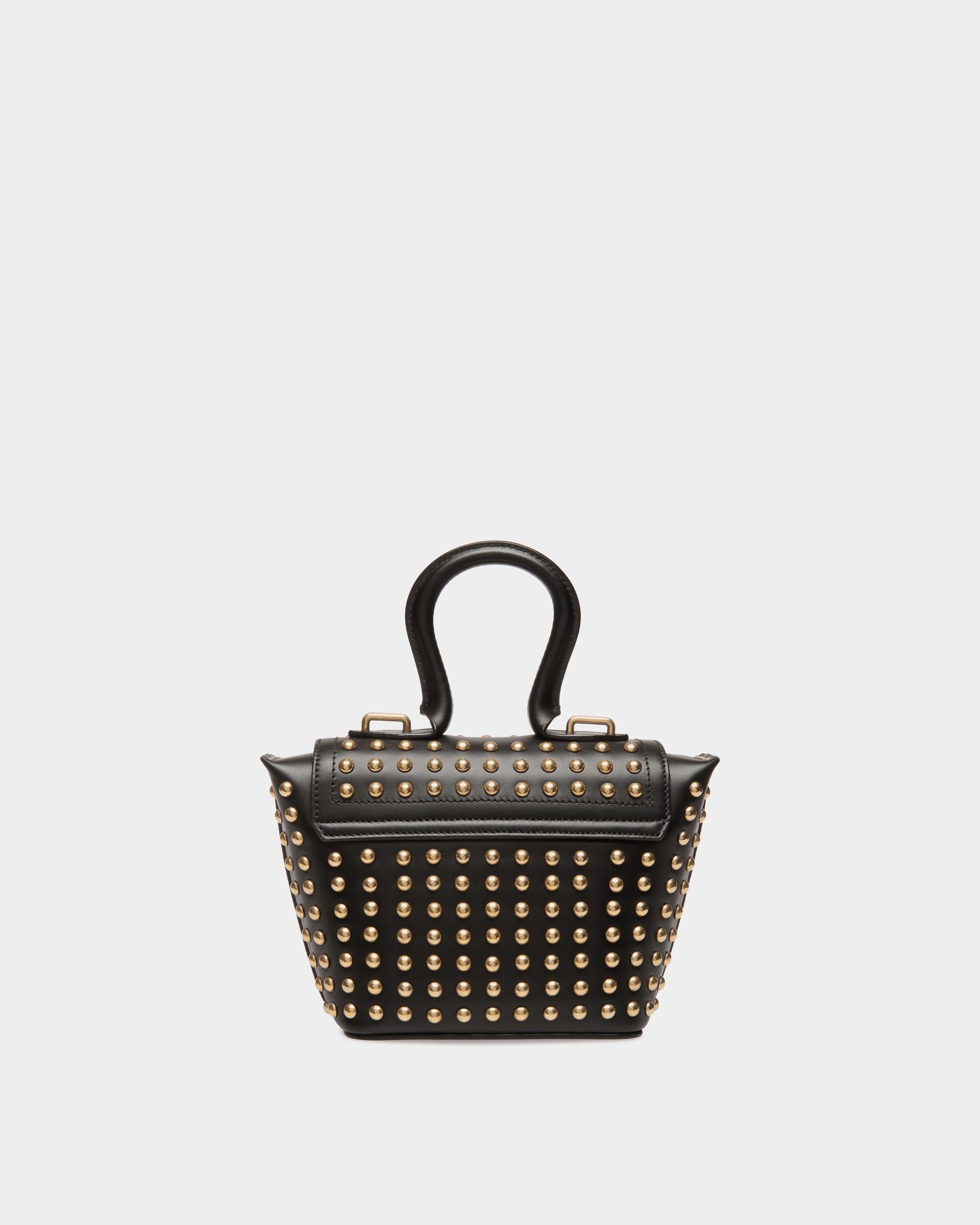 Bally Global - Belle Minibag in Black Leather With Studs - Black