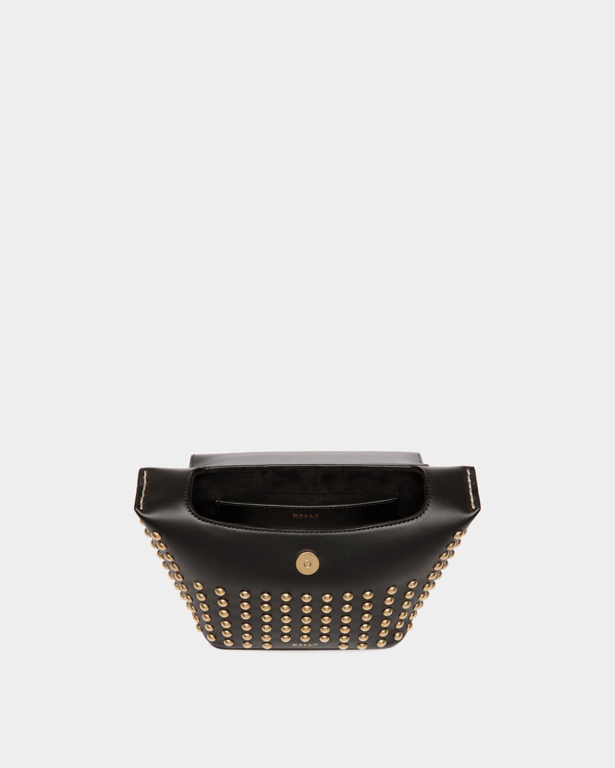 Bally Global - Belle Minibag in Black Leather With Studs - Black