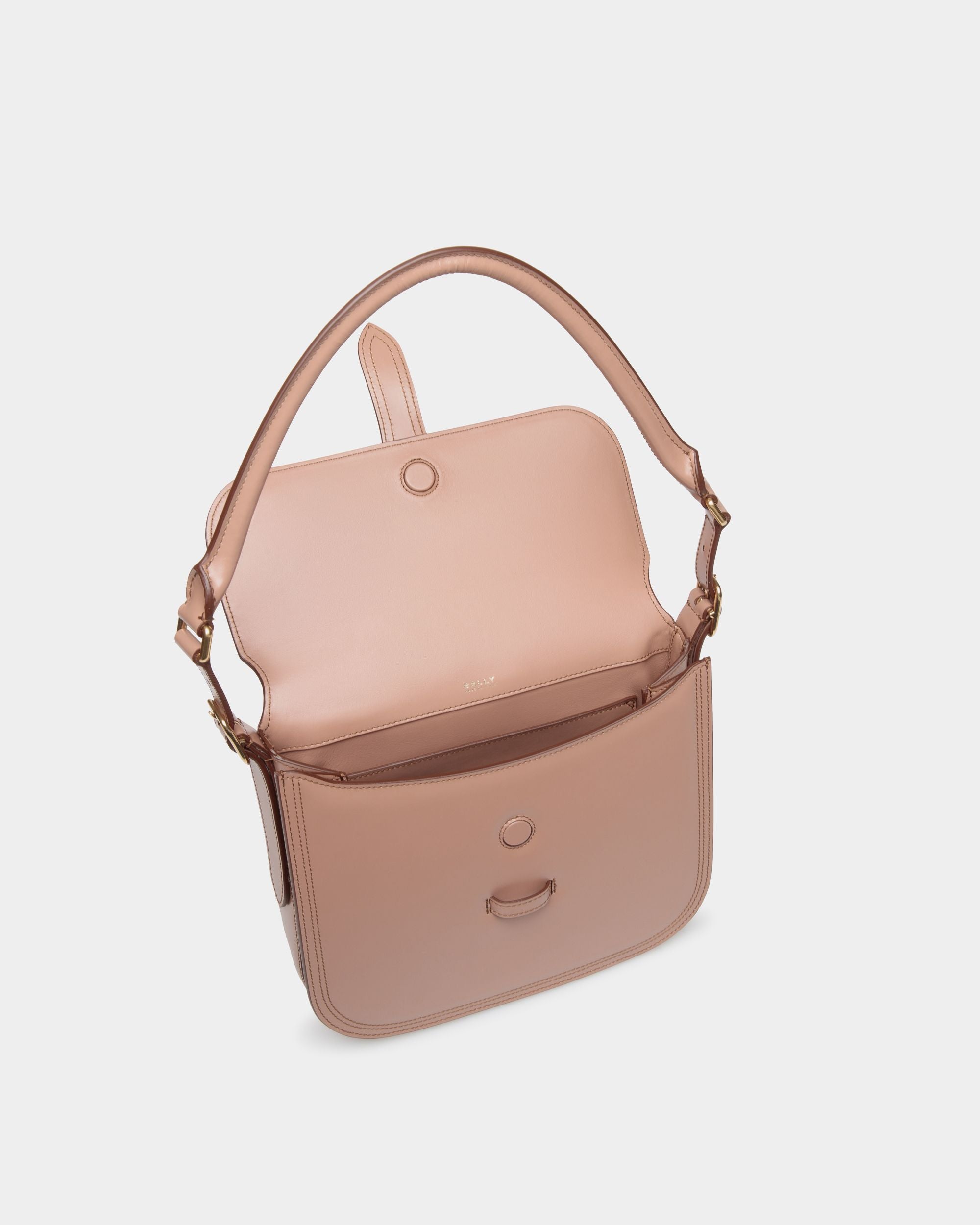 Bally Global - Sac À Bandoulière Beckett En Cuir Brossé Praline Beige - Beige