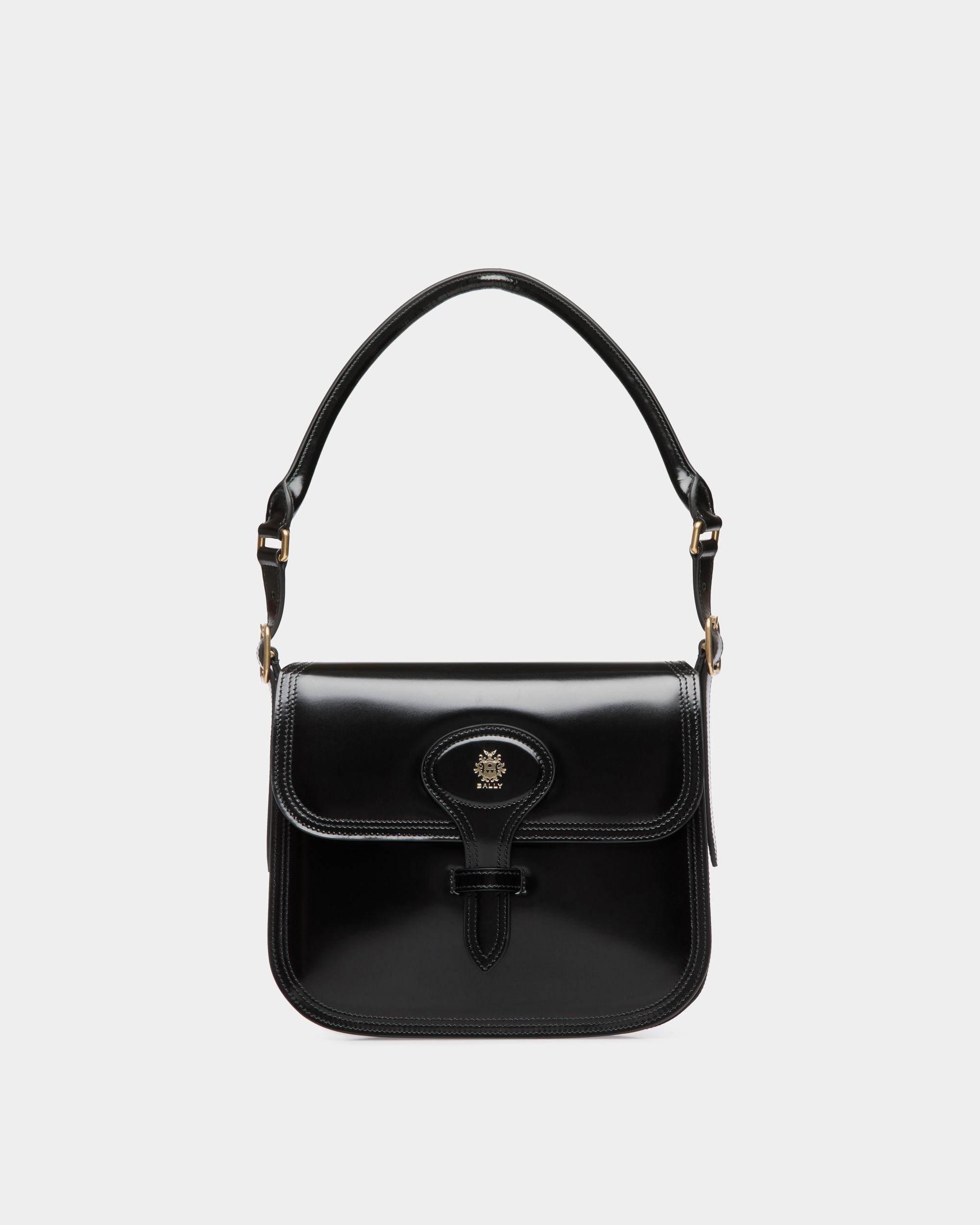 Bally Global - Beckett Crossbody Bag in Black Brushed Leather - Noir
