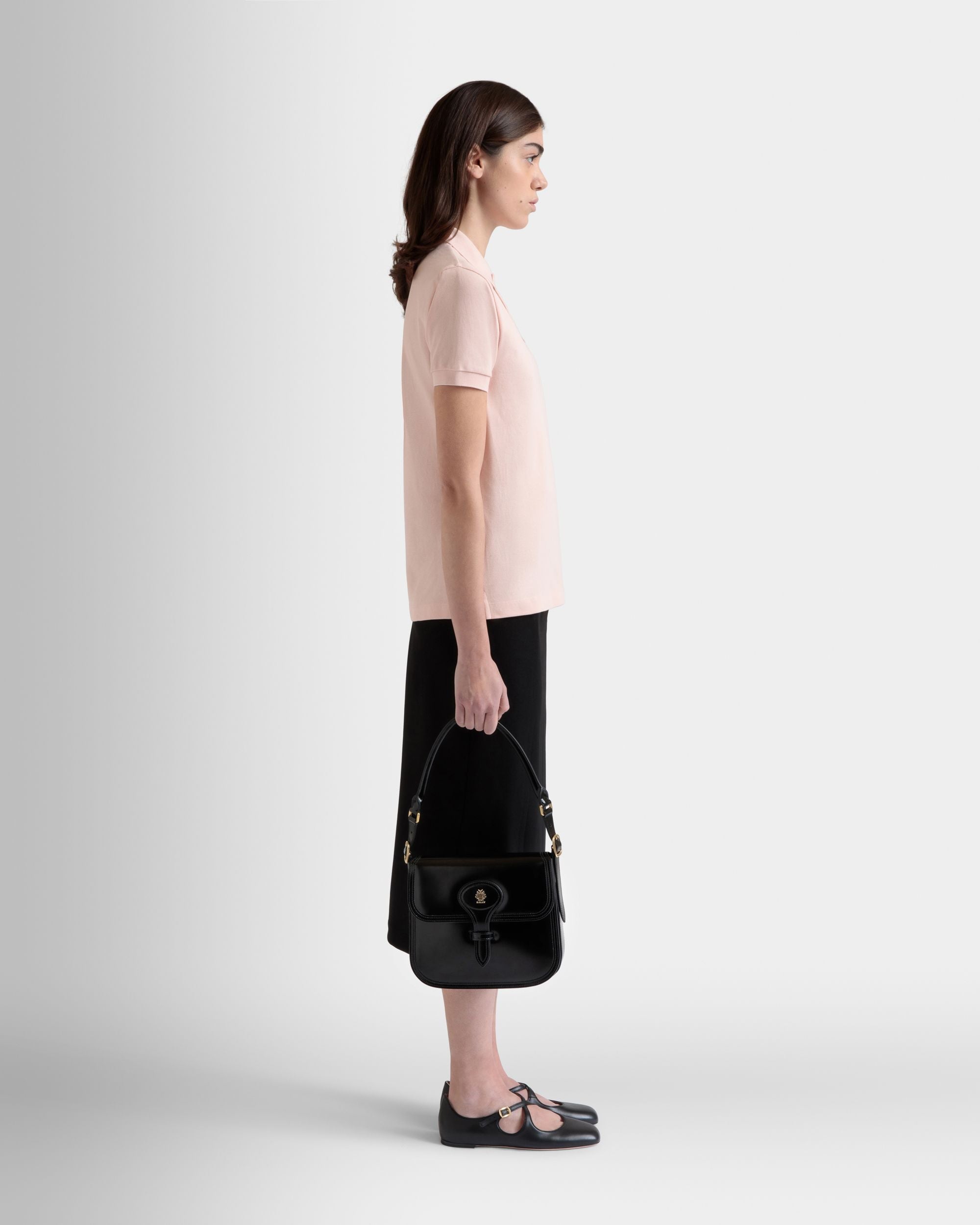 Bally Global - Beckett Crossbody Bag in Black Brushed Leather - Noir