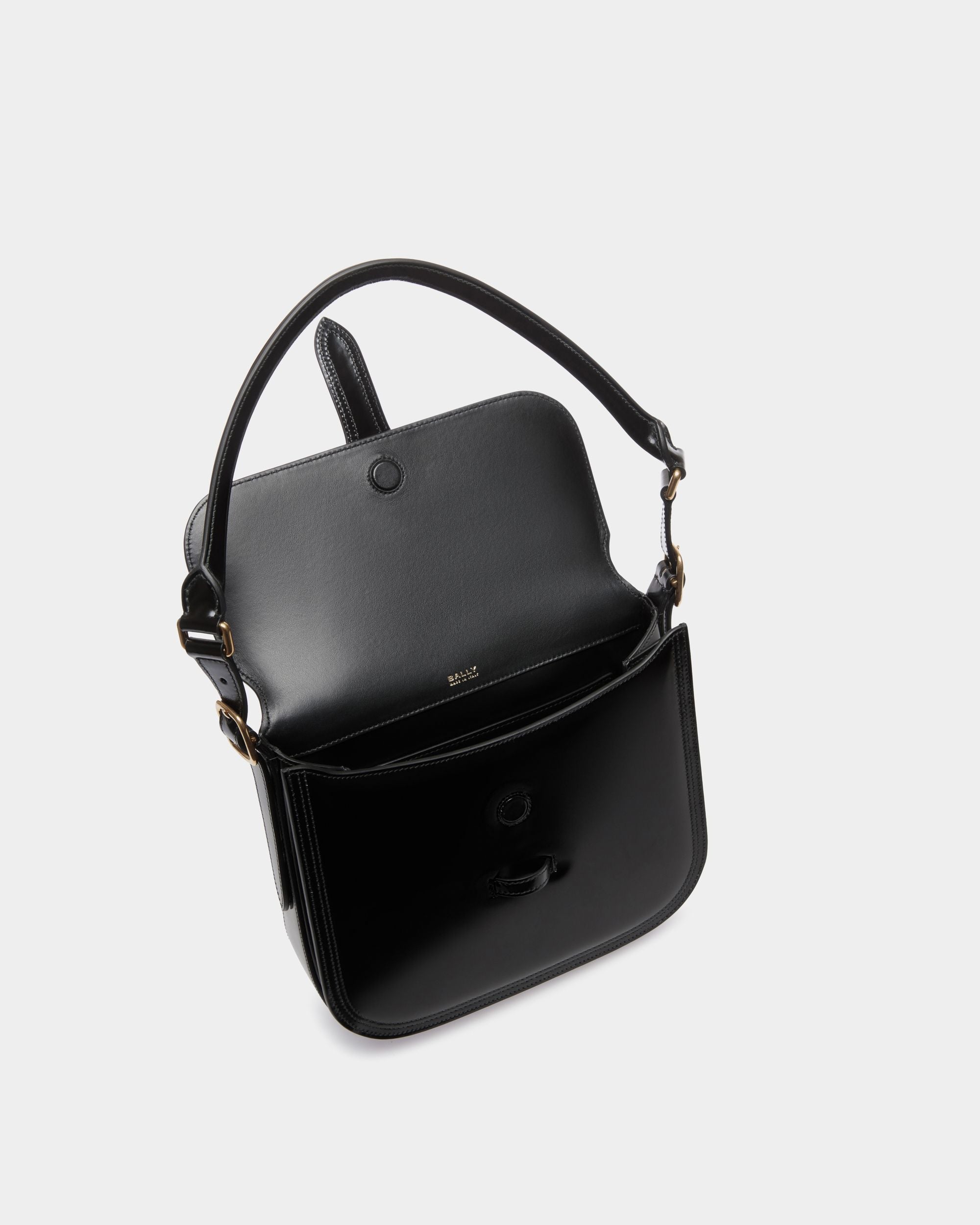 Bally Global - Beckett Crossbody Bag in Black Brushed Leather - Noir