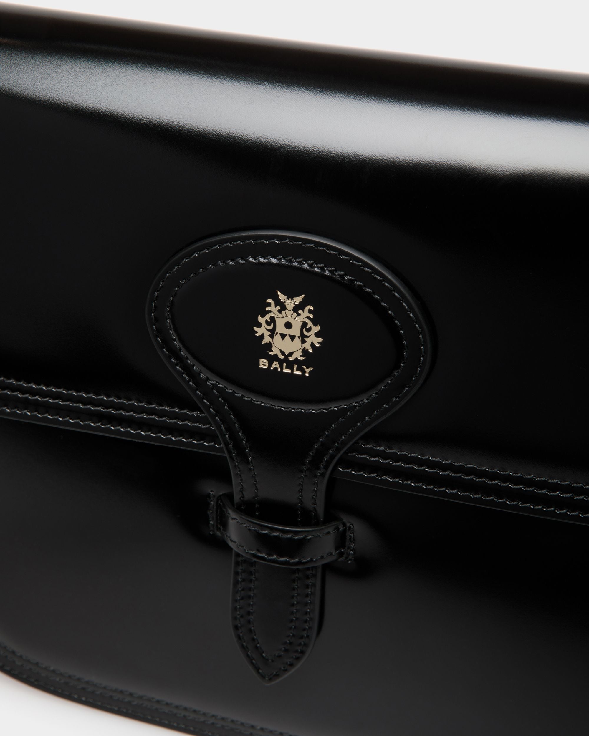 Bally Global - Beckett Crossbody Bag in Black Brushed Leather - Noir