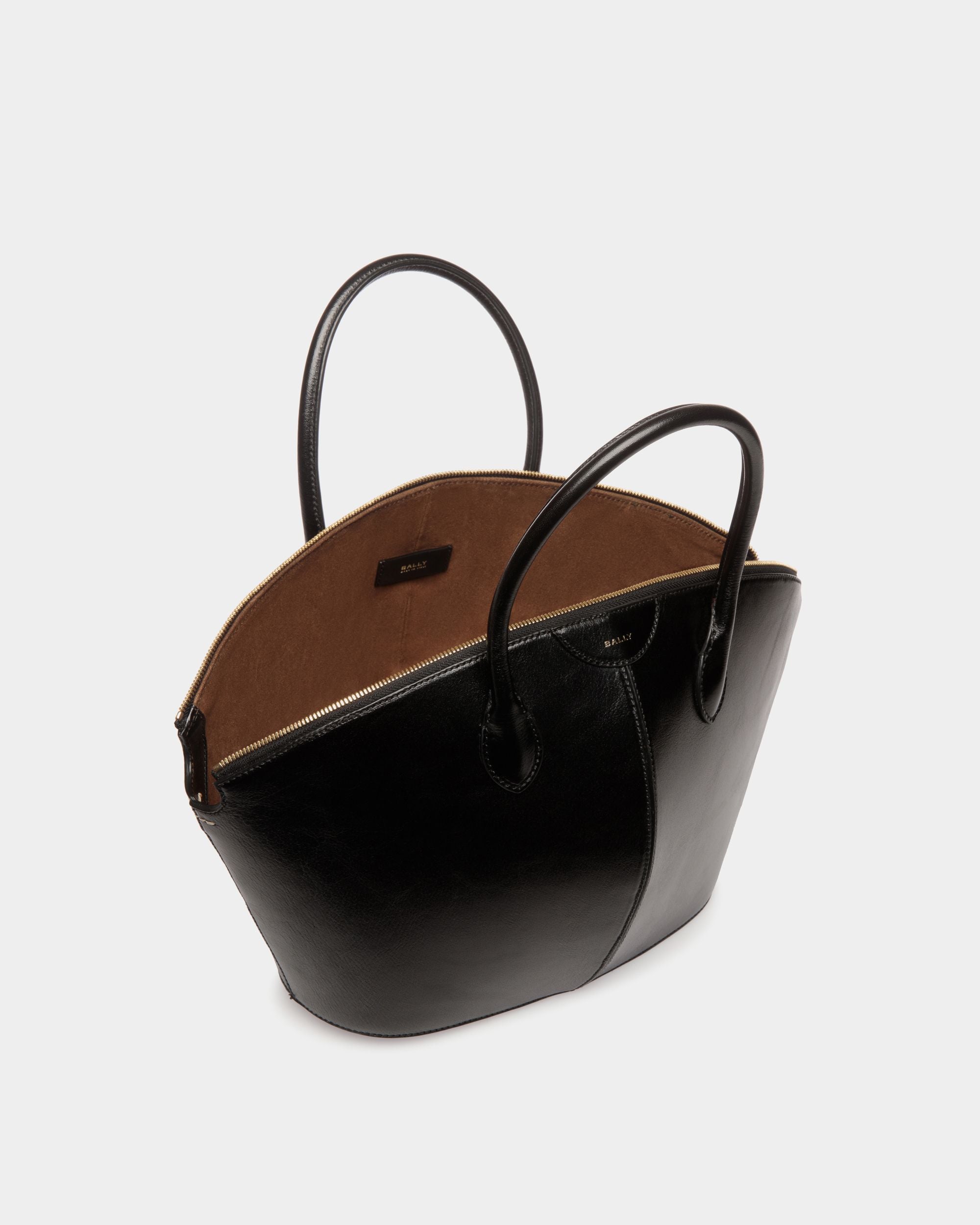 Bally Global - Belle Top Handle Bag in Black Leather - Black