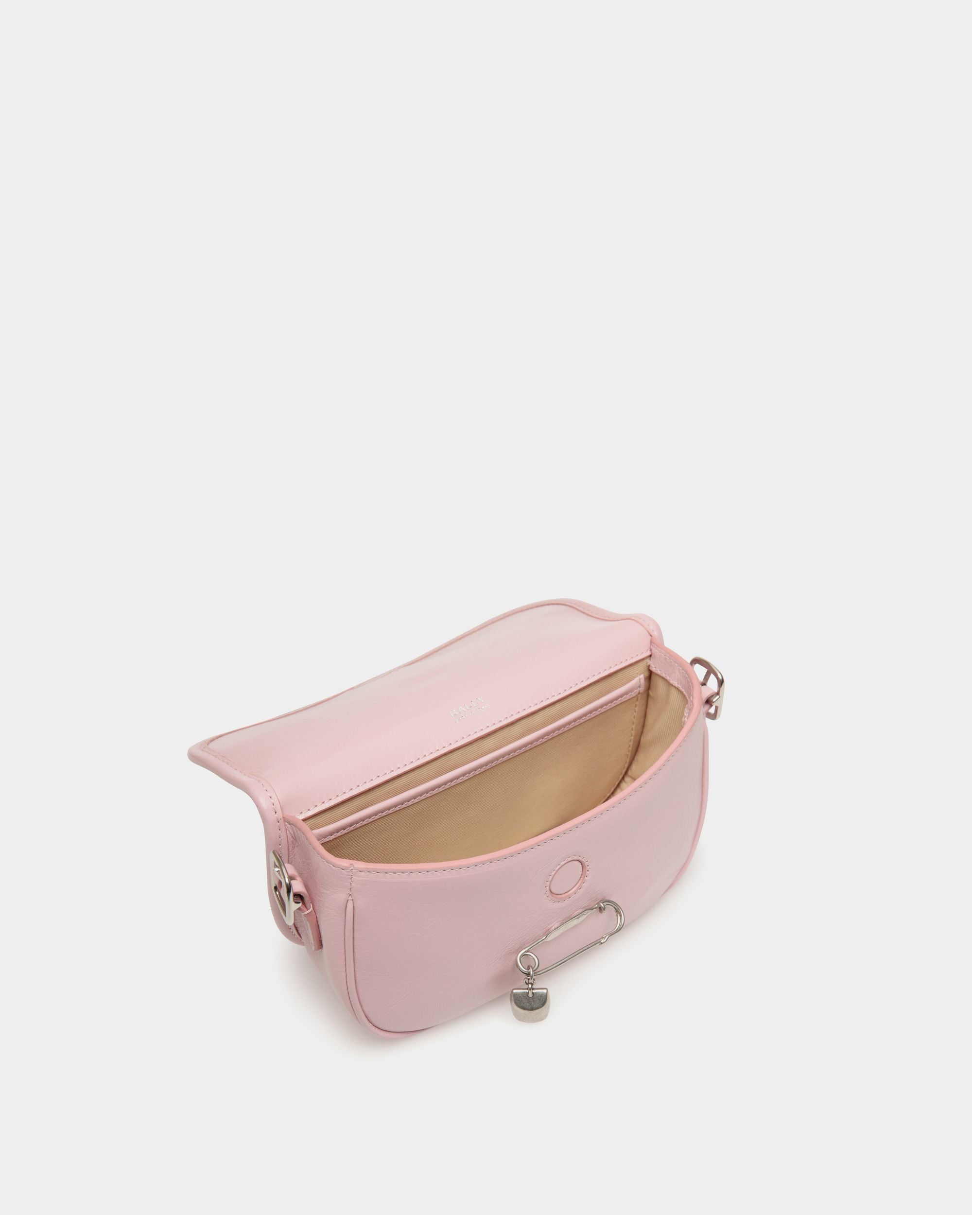 Bally Global - Beckett Minibag in Pink Leather With a Bally Pin - Pink