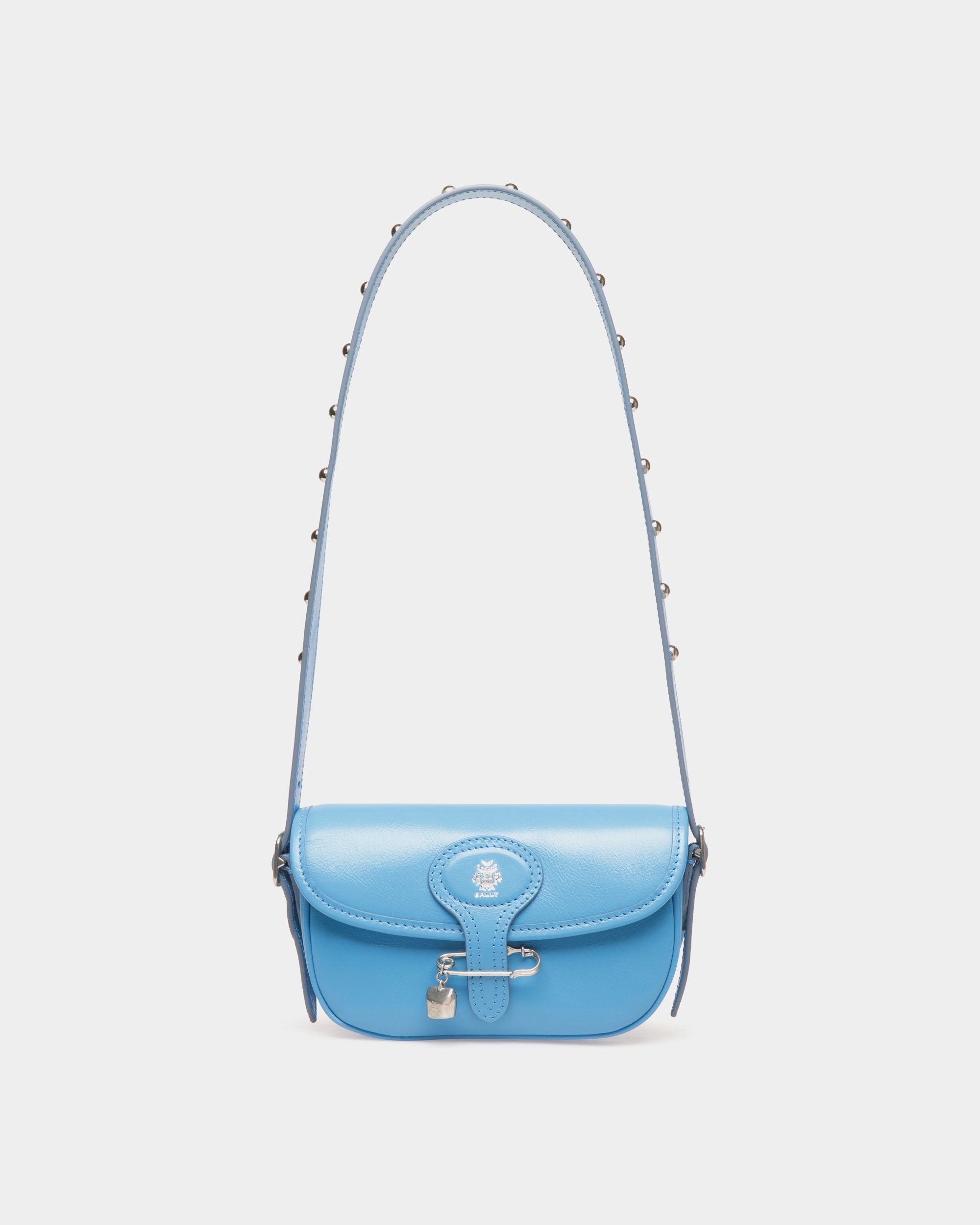 Bally Global - Beckett Minibag in Blue Leather With a Bally Pin - Blue