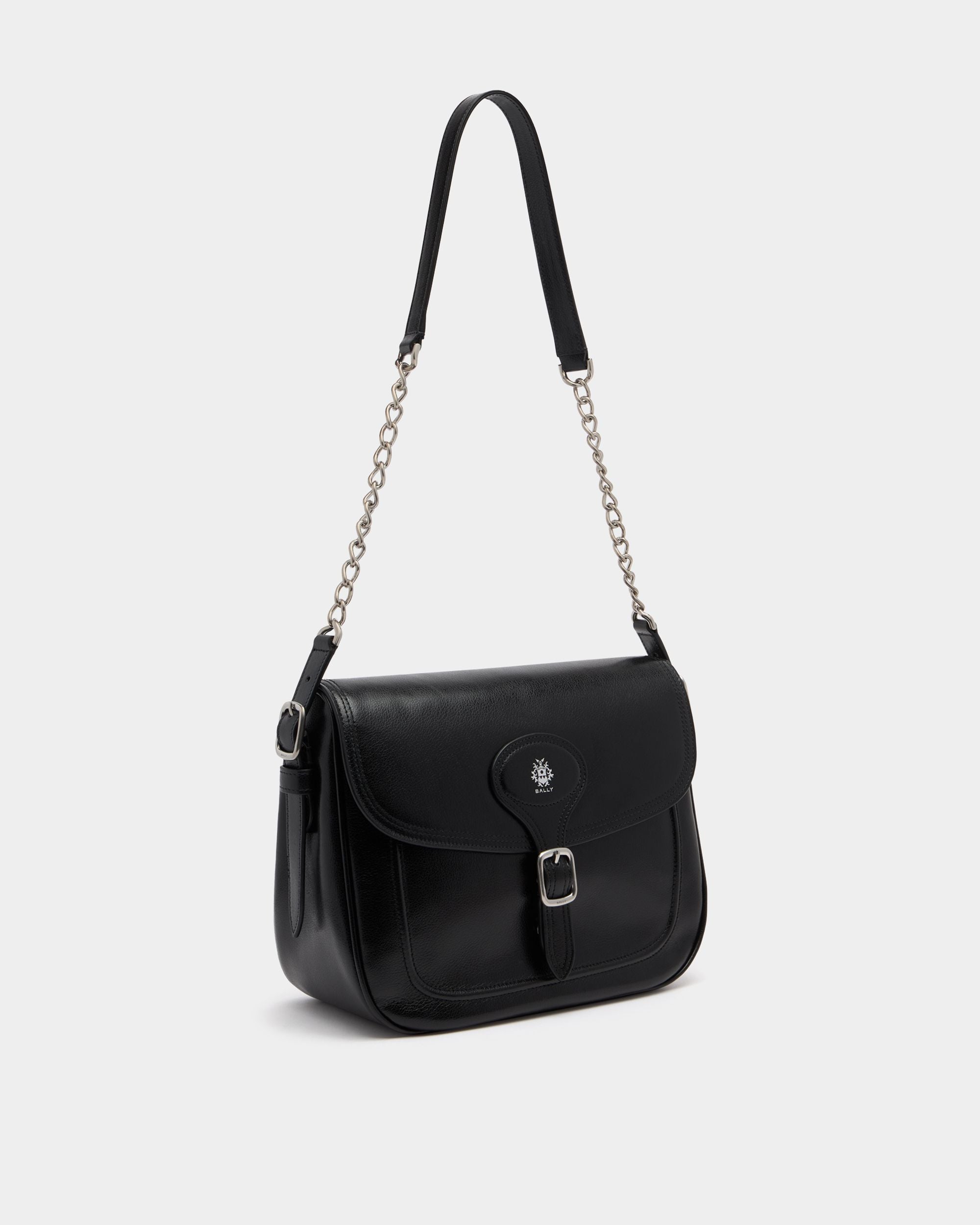 Bally Global - Beckett Soft Crossbody Bag in Black Leather - Black