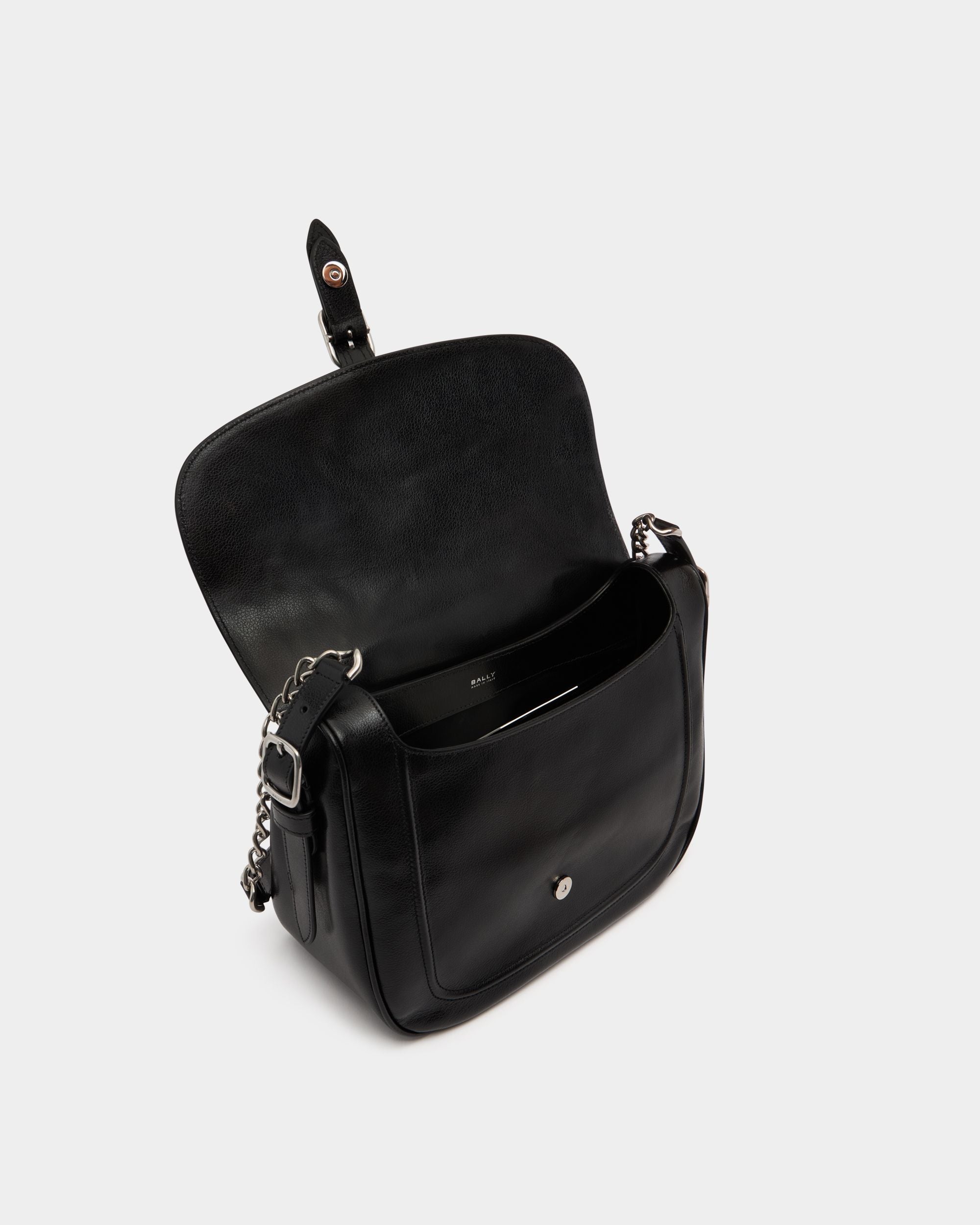 Bally Global - Beckett Soft Crossbody Bag in Black Leather - Black