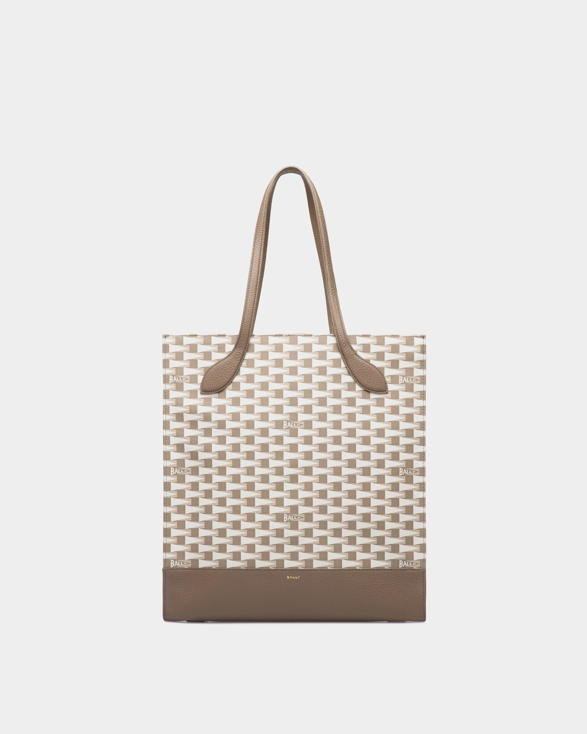 Bally Global - Keep On Tote Bag In Taupe Pennant Print TPU - Beige