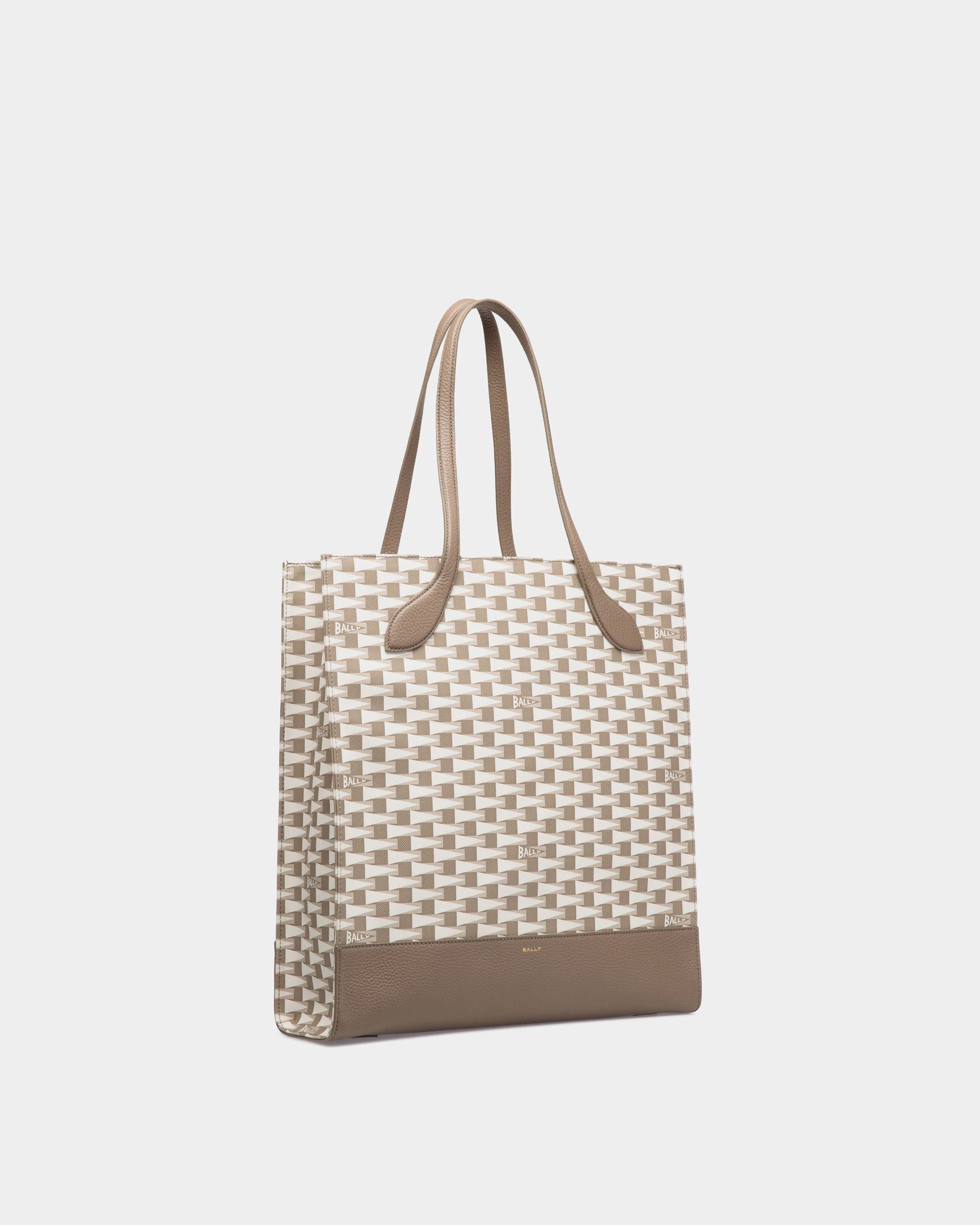 Bally Global - Keep On Tote Bag In Taupe Pennant Print TPU - Beige