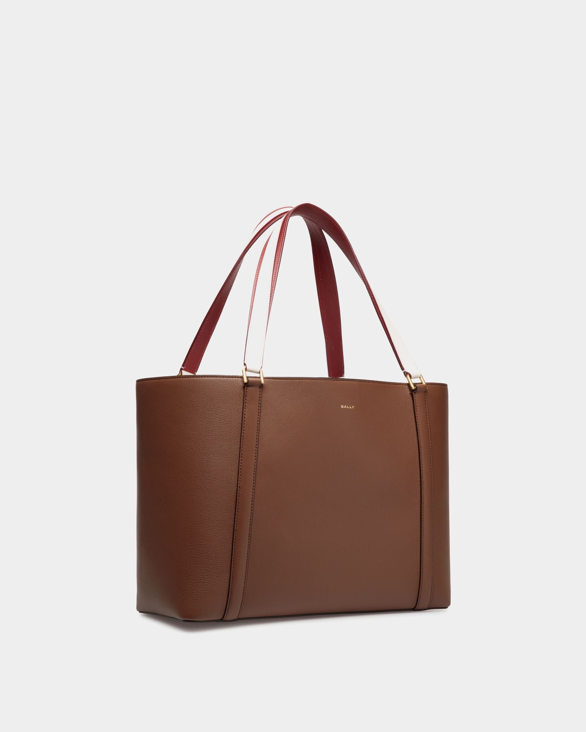 Bally Global - Code Tote Bag In Brown Leather - Brown