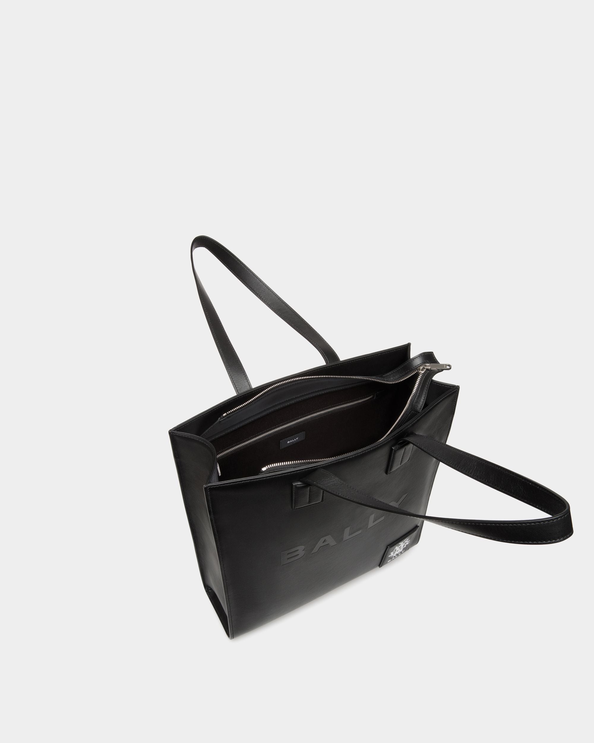 Bally Global - Akelei Tote Bag In Black Leather - Negro