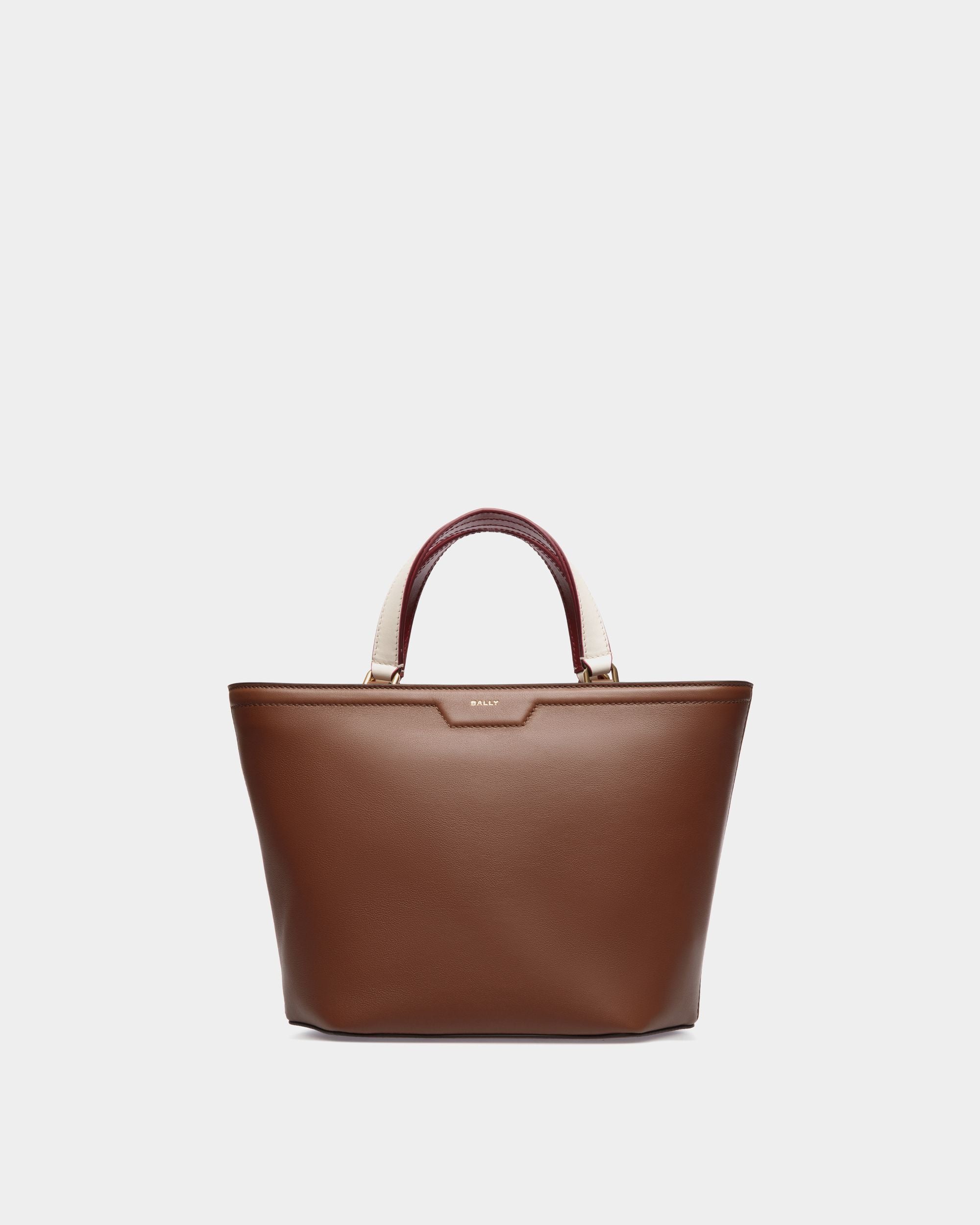 Bally Global - Code Small Tote Bag in Brown Leather - Brown