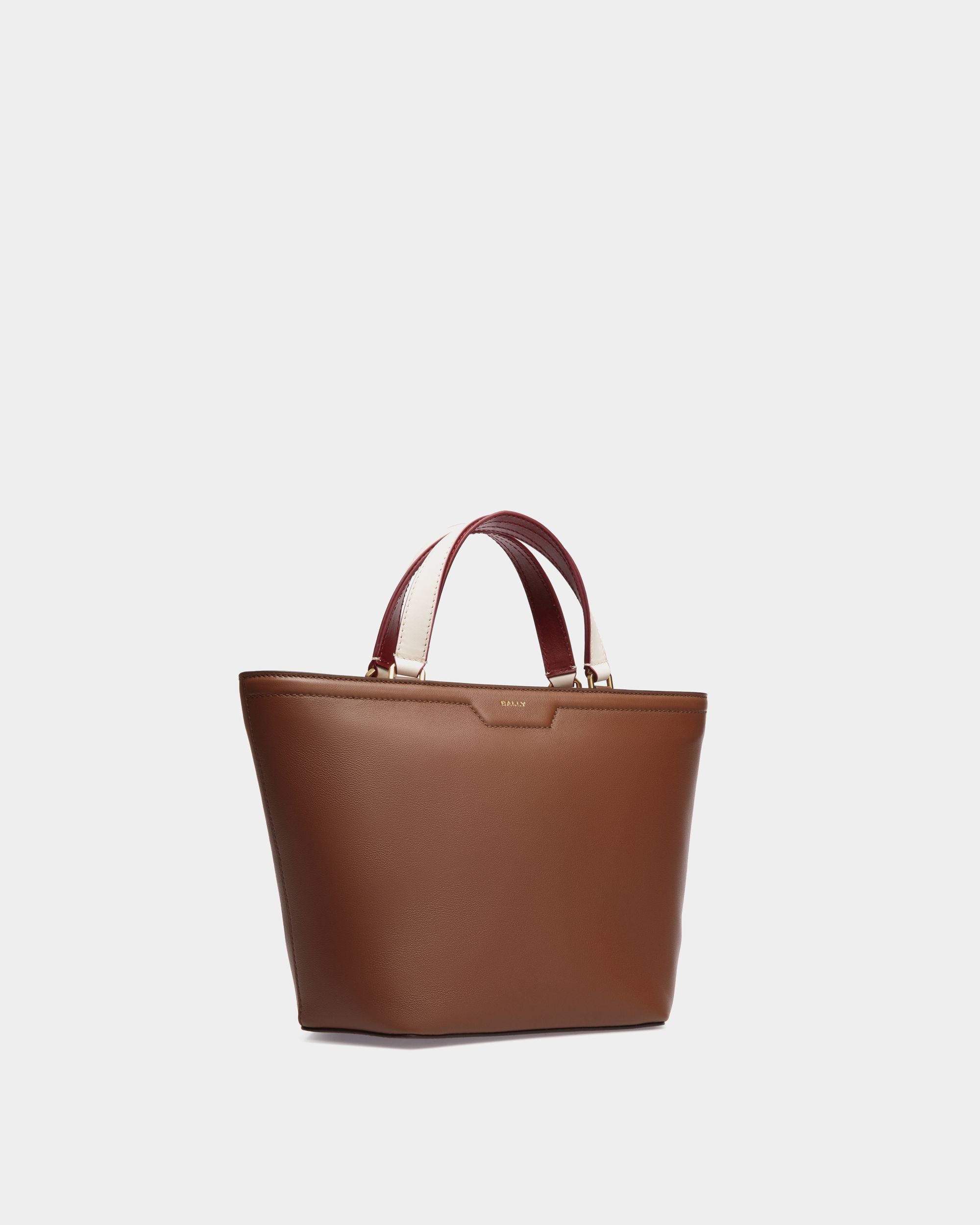 Bally Global - Code Small Tote Bag in Brown Leather - Brown