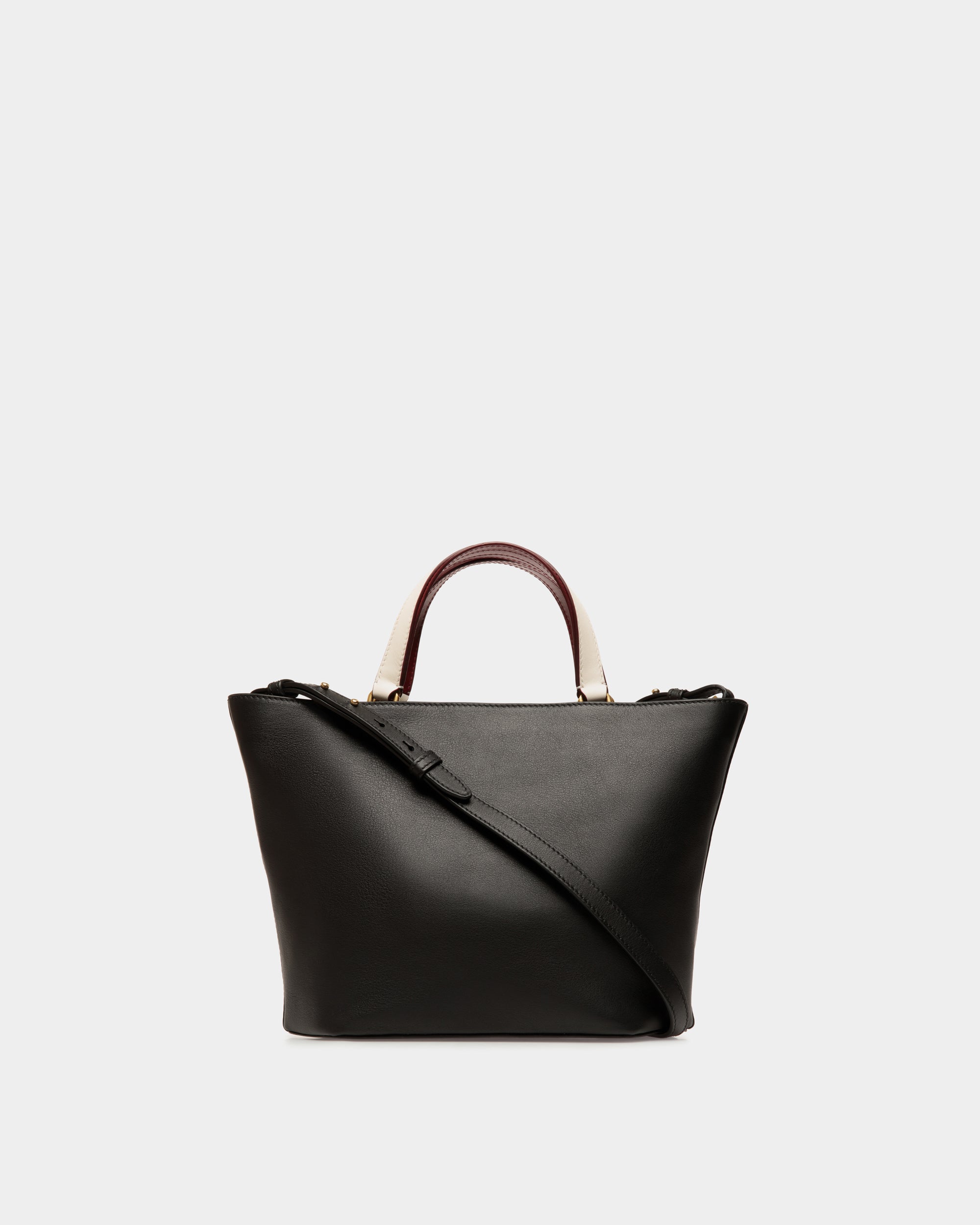 Bally Global - Code Small Tote Bag in Black Leather - Black