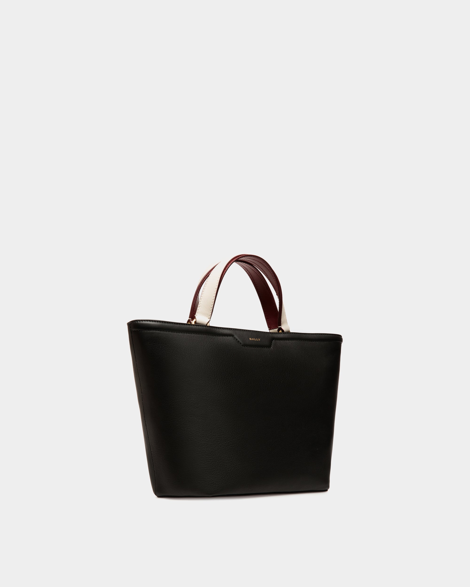 Bally Global - Code Small Tote Bag in Black Leather - Black