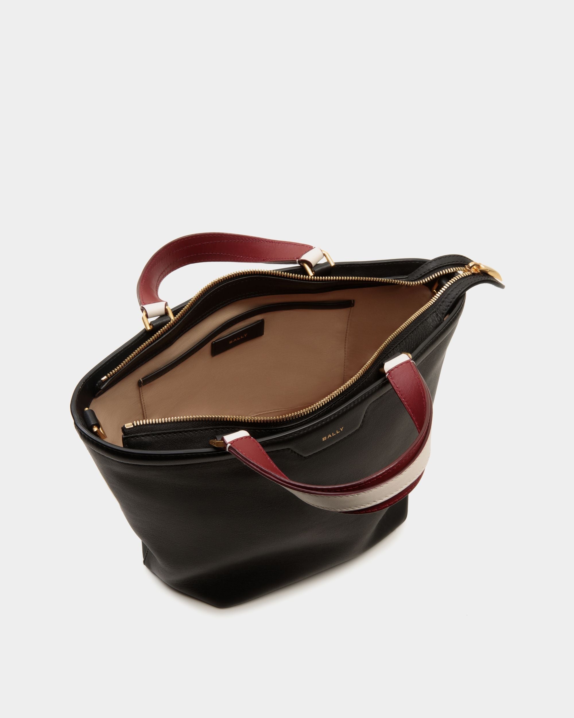 Bally Global - Code Small Tote Bag in Black Leather - Black