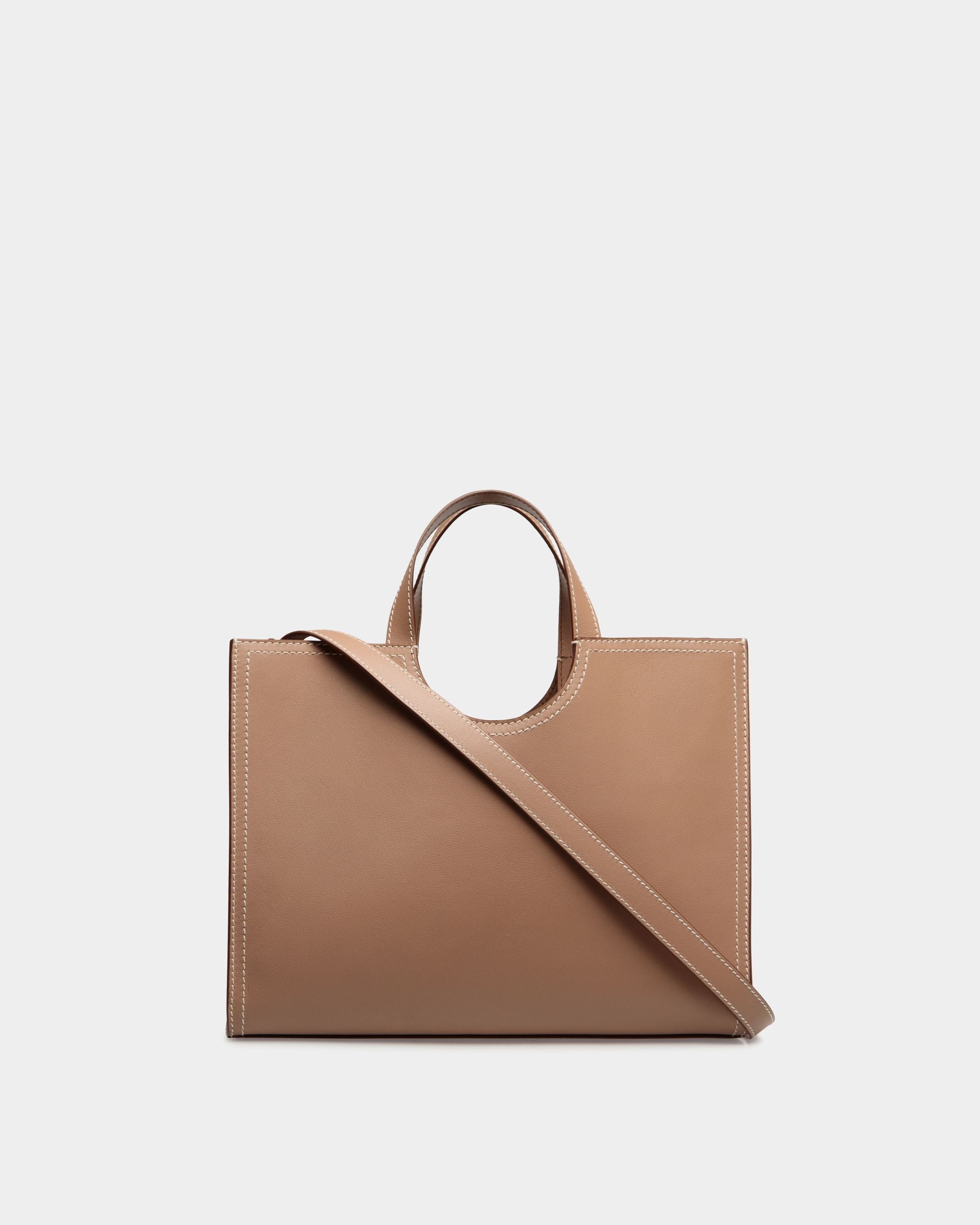 Bally Global - Easy Bally Tote Bag in Praline Beige Leather - Beige