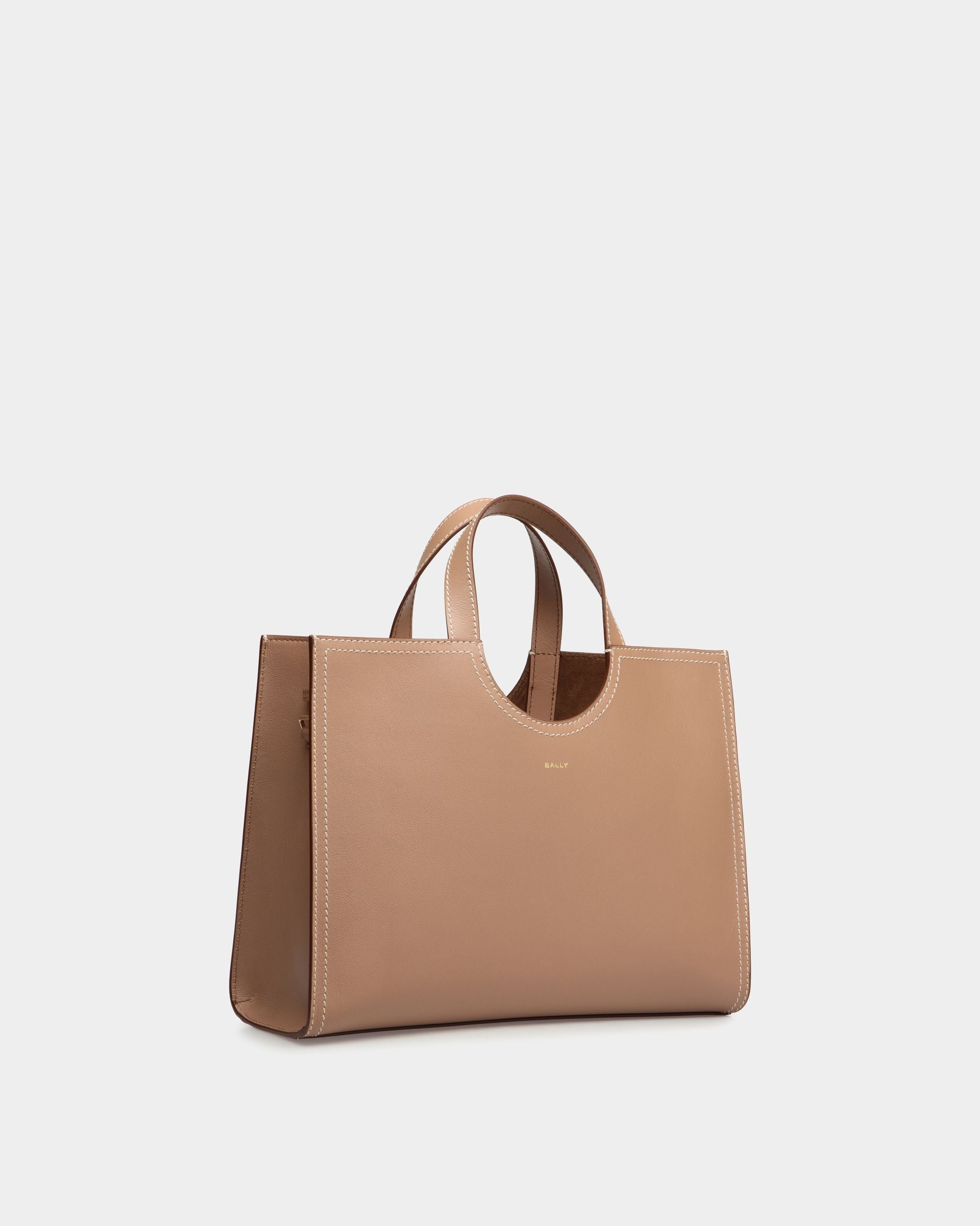 Bally Global - Easy Bally Tote Bag in Praline Beige Leather - Beige
