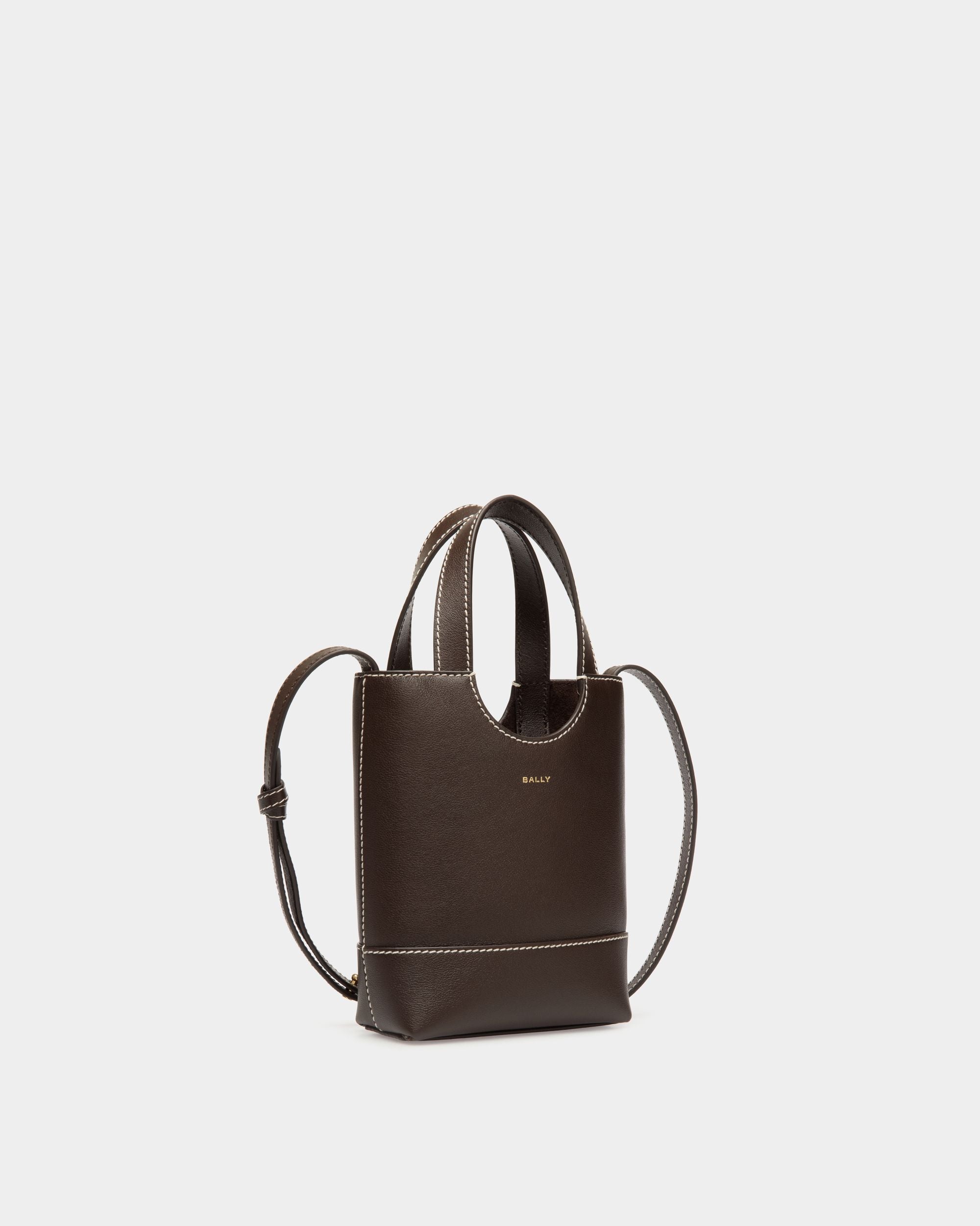 Bally Global - Easy Bally Small Tote Bag in Ebano Leather - Brown