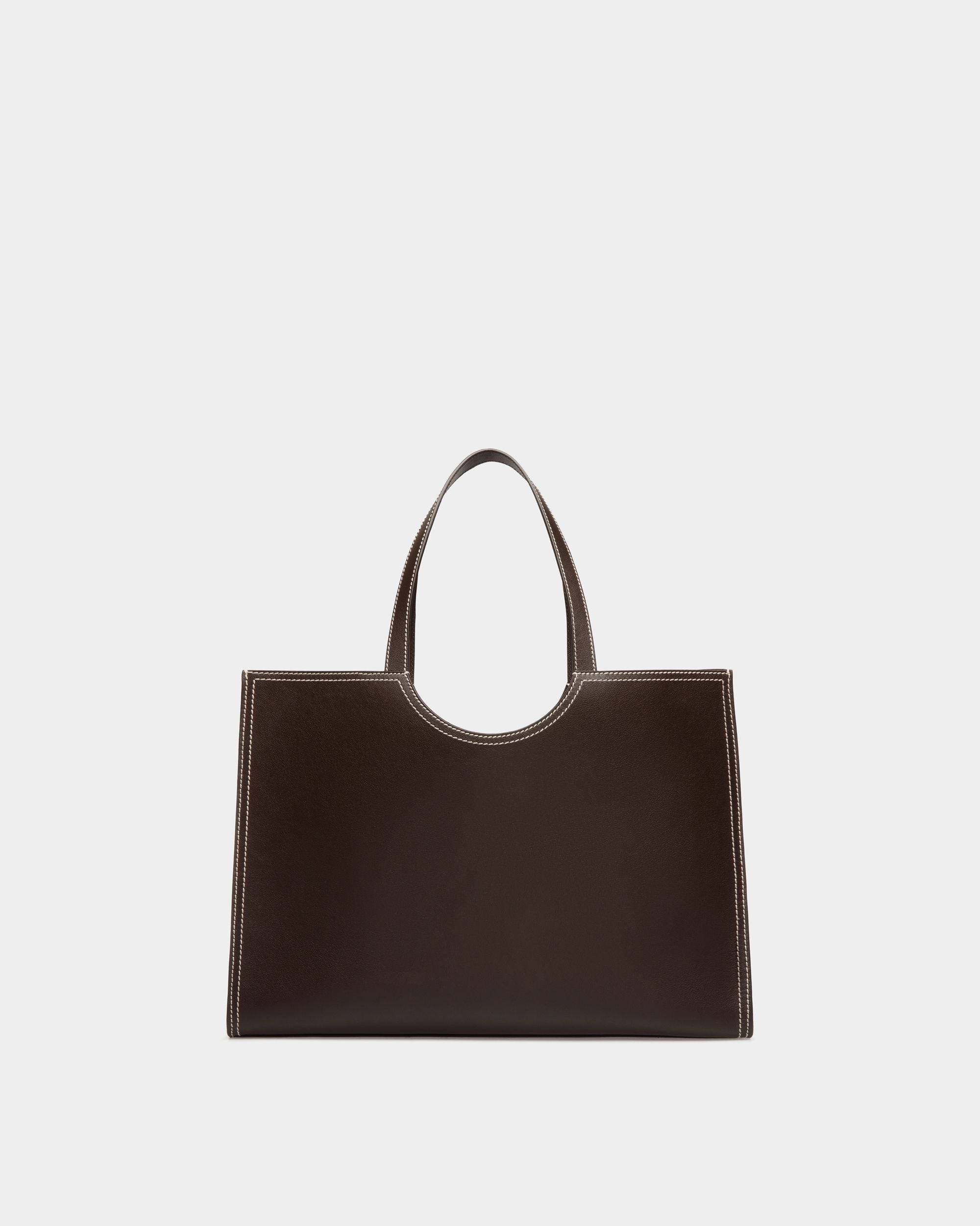 Bally Global - Easy Bally Tote Bag in Ebano Leather - Brown