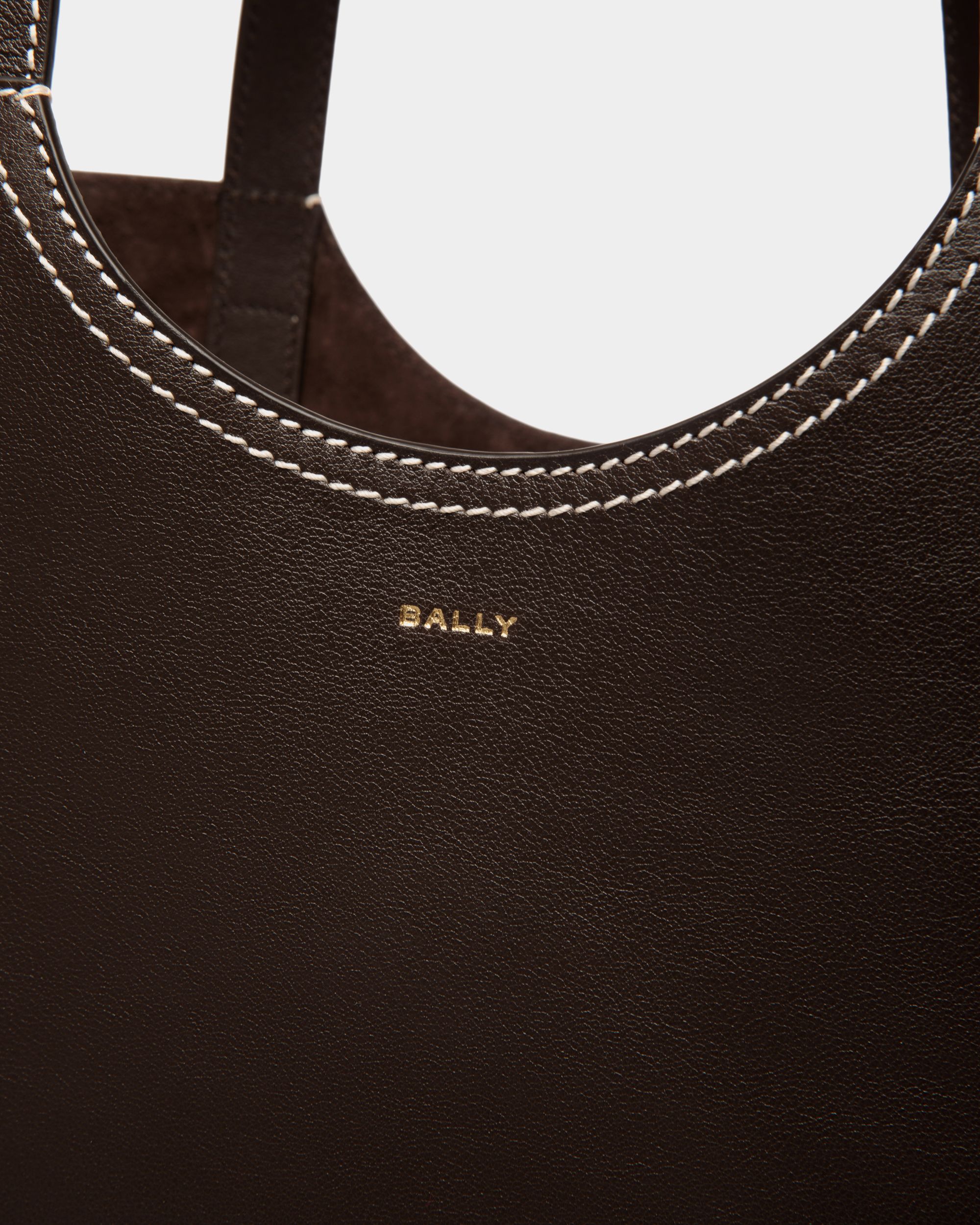 Bally Global - Easy Bally Tote Bag in Ebano Leather - Brown
