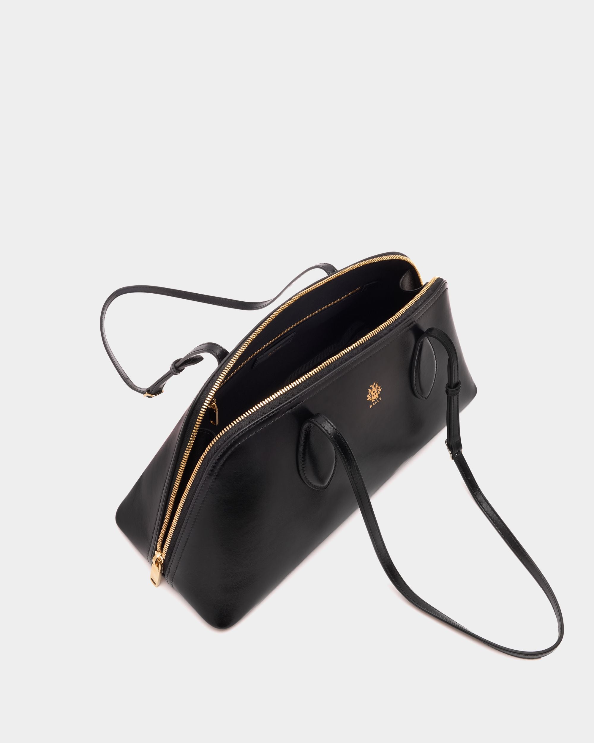 Bally Global - Praline Shoulder Bag in Black Leather - Black