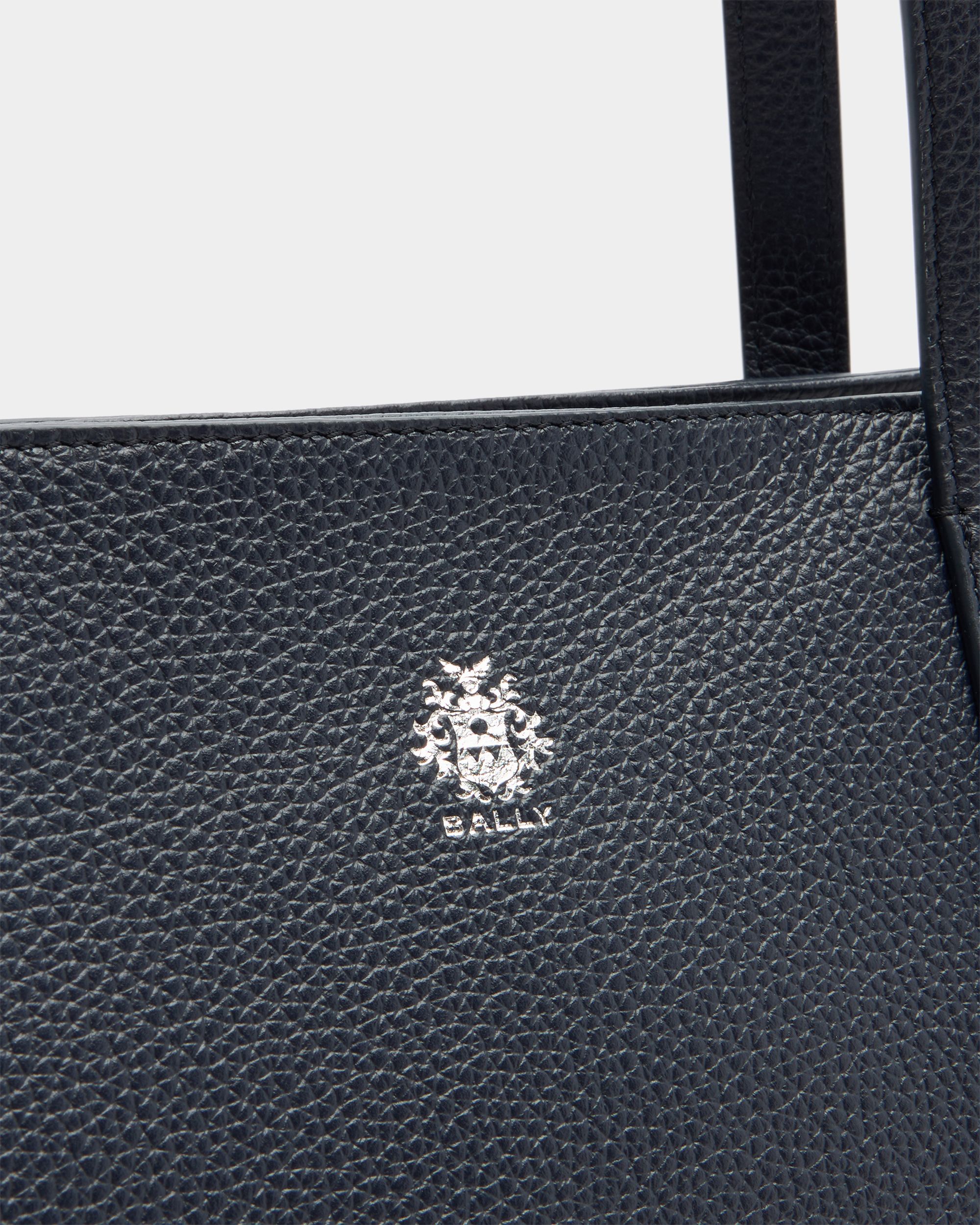 Bally Global - Bolso Tote Hera De Piel Navy Blue - Azul