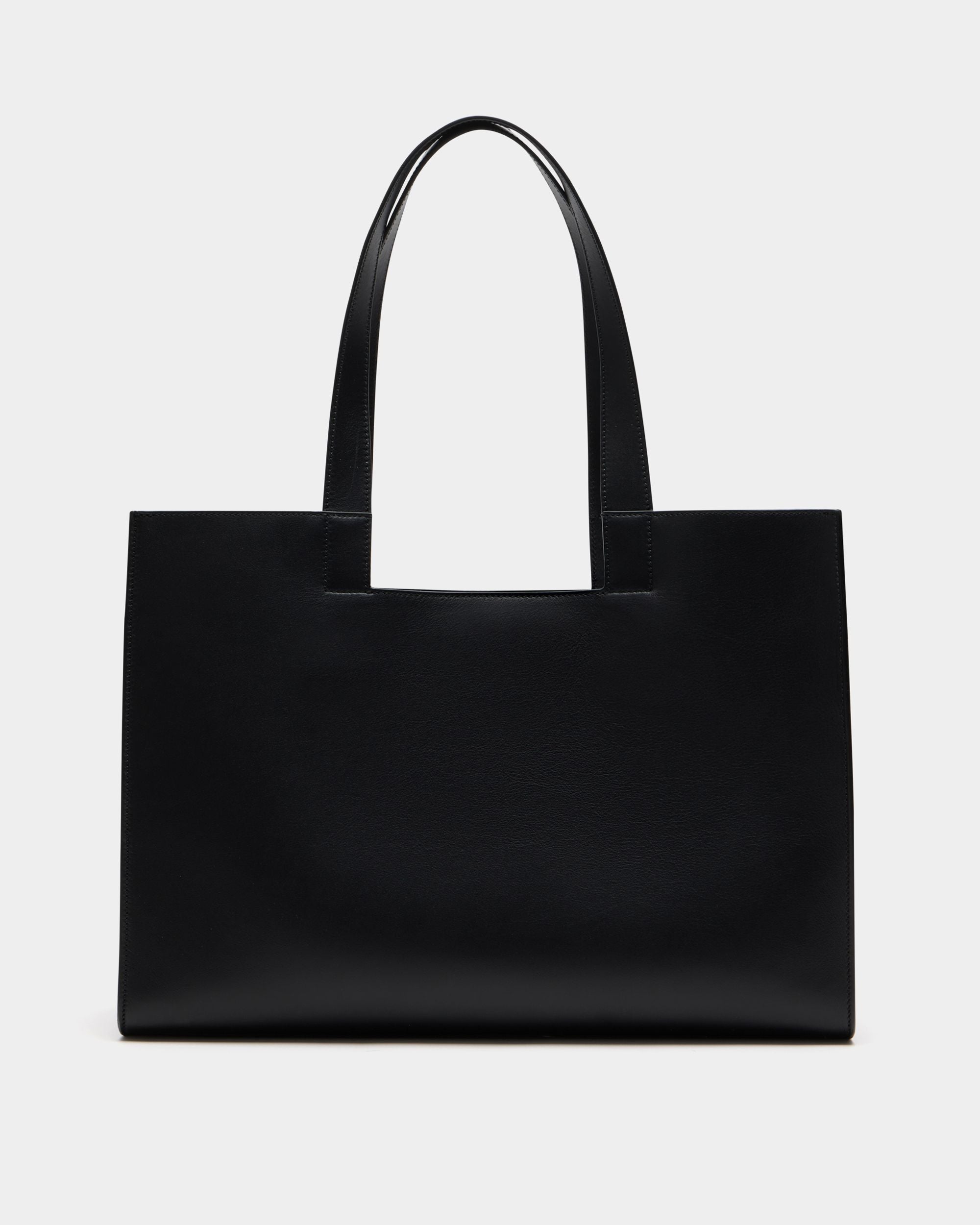 Bally Global - Sac Cabas Easy Bally En Cuir Noir - Noir