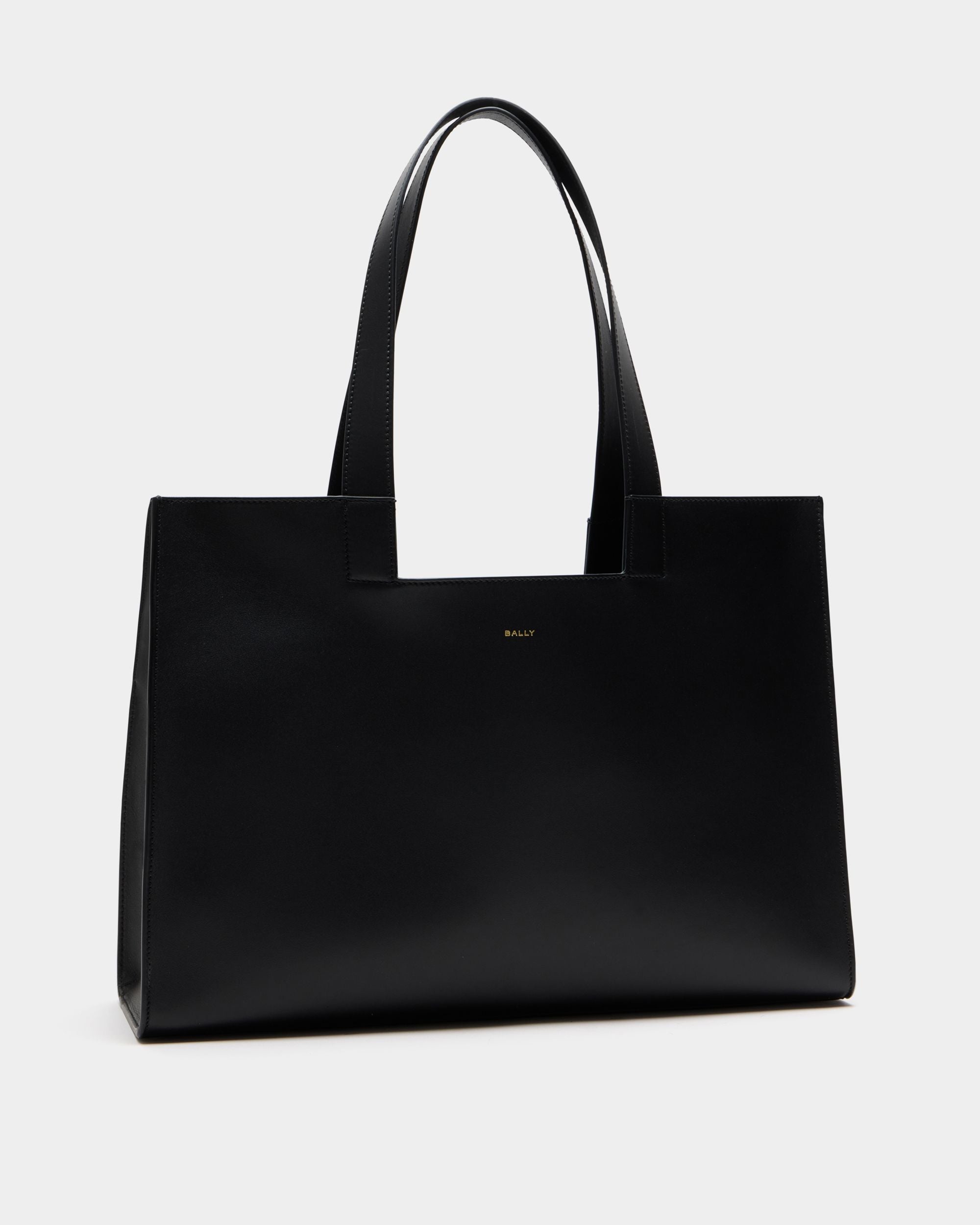 Bally Global - Sac Cabas Easy Bally En Cuir Noir - Noir