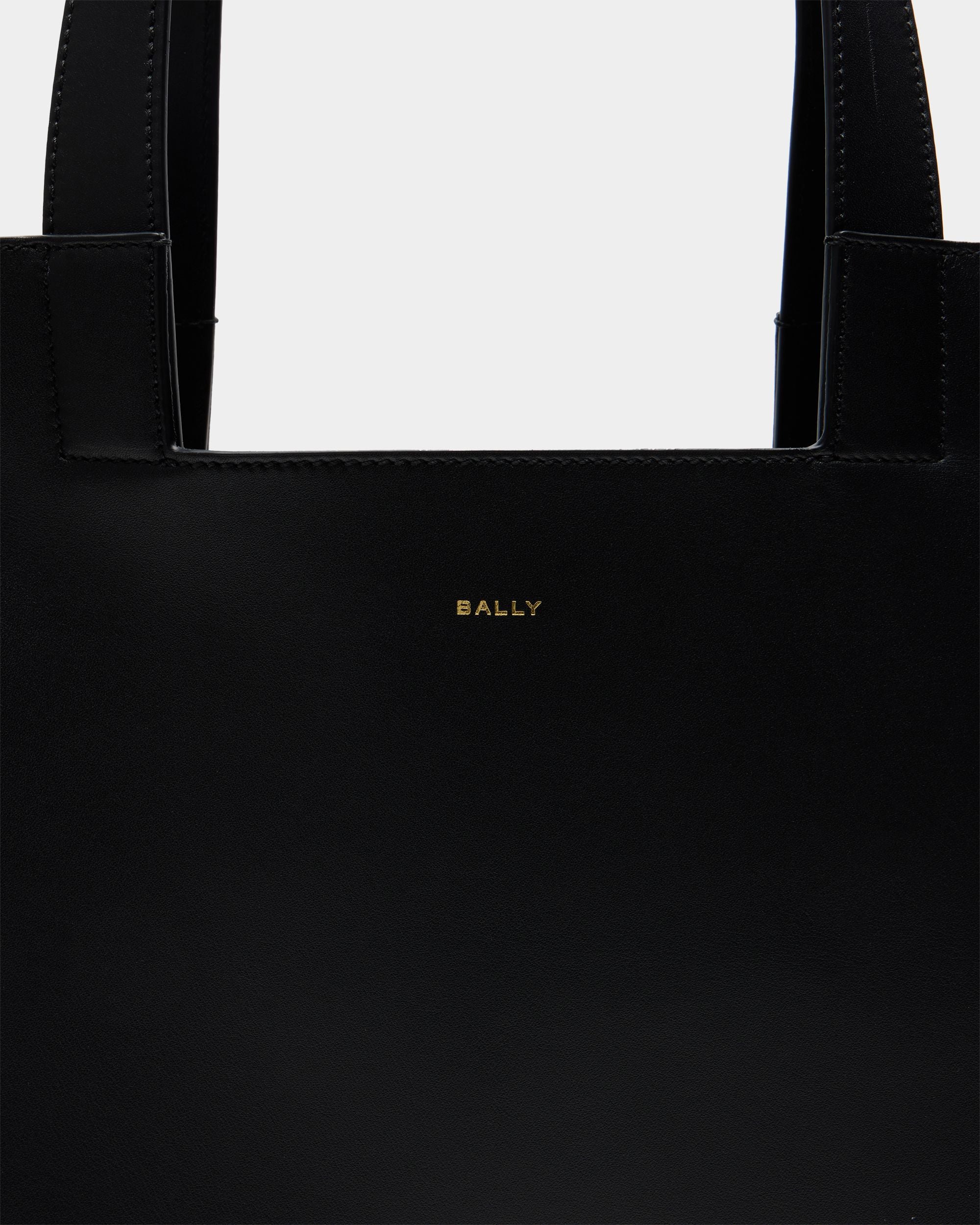 Bally Global - Sac Cabas Easy Bally En Cuir Noir - Noir