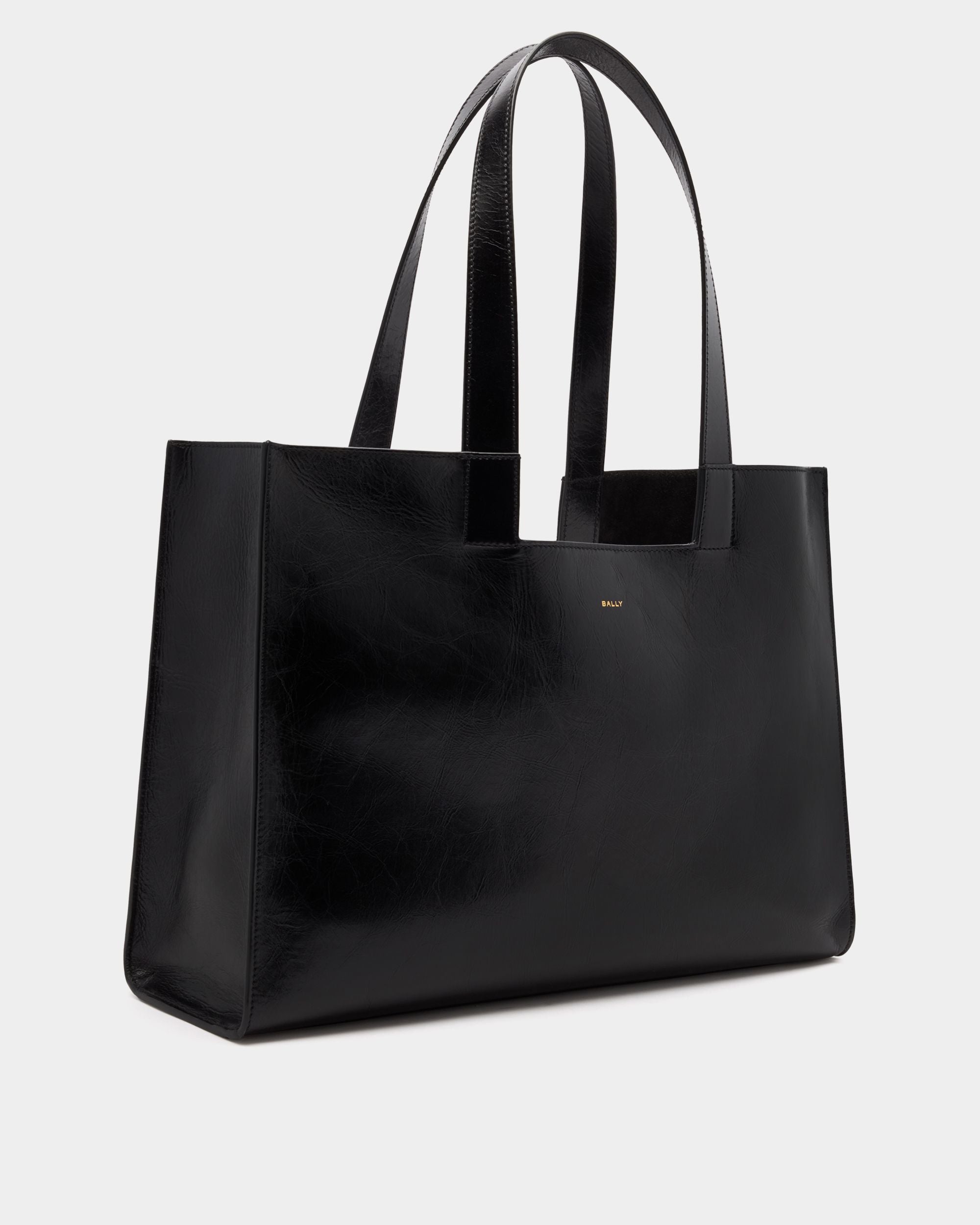 Bally Global - Easy Bally Tote Bag in Black Leather - Black
