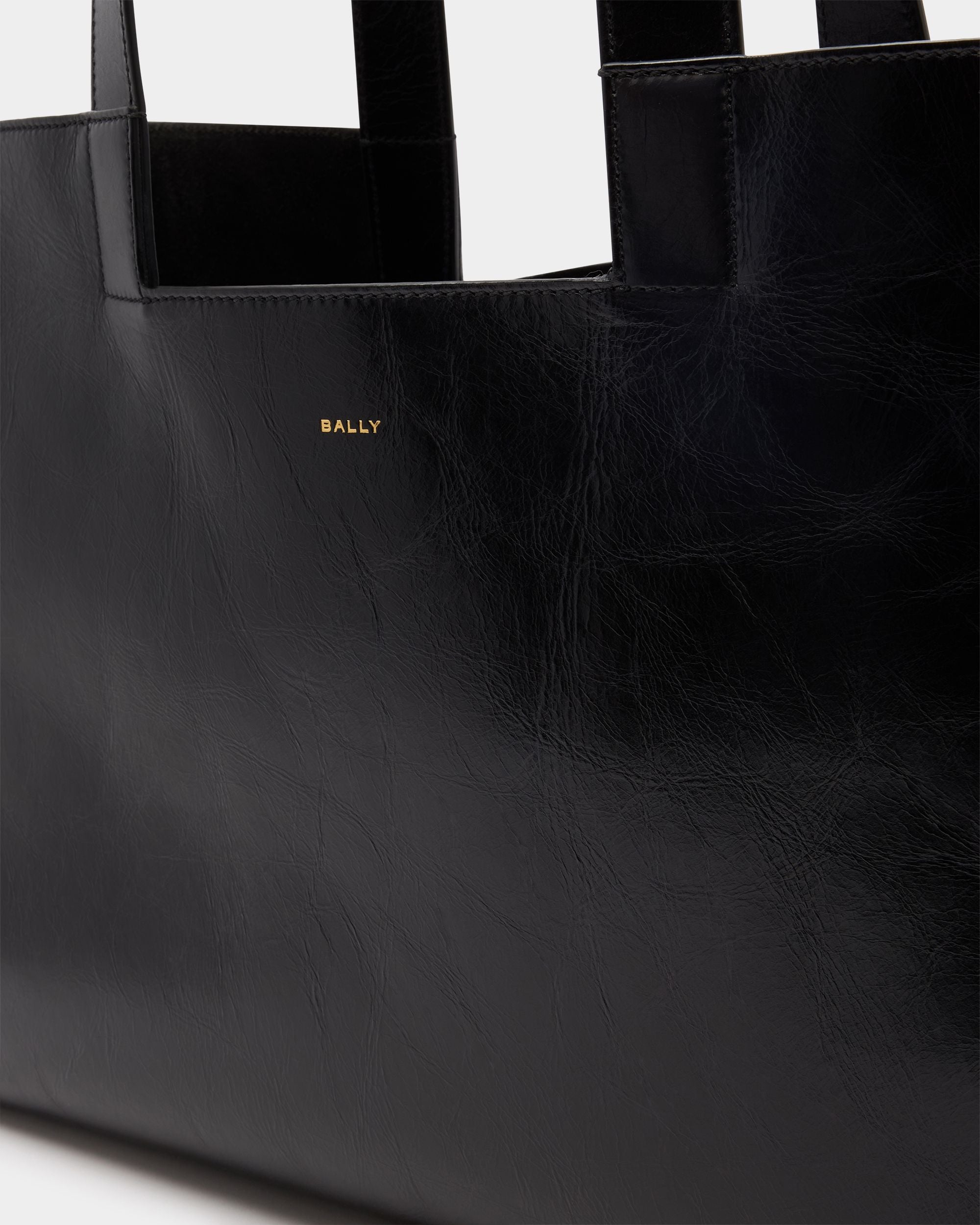 Bally Global - Easy Bally Tote Bag in Black Leather - Black