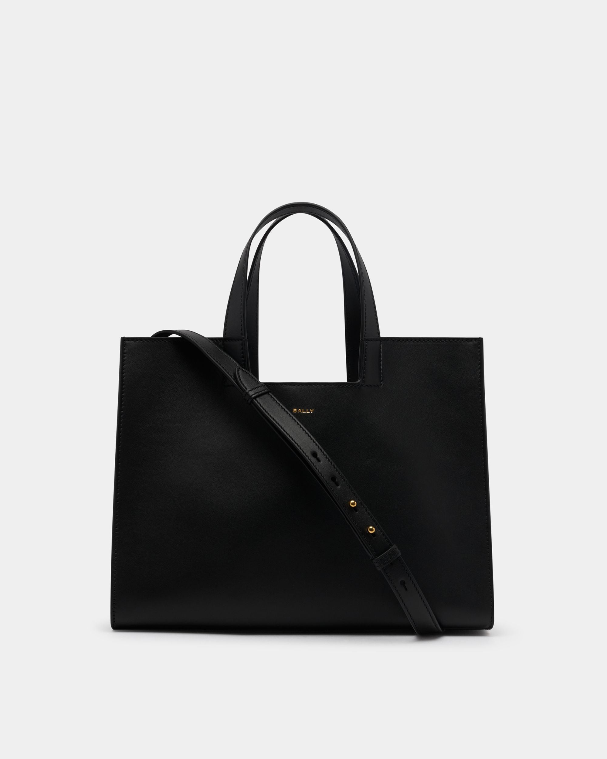 Bally Global - Easy Bally Tote Bag in Black Leather - Black