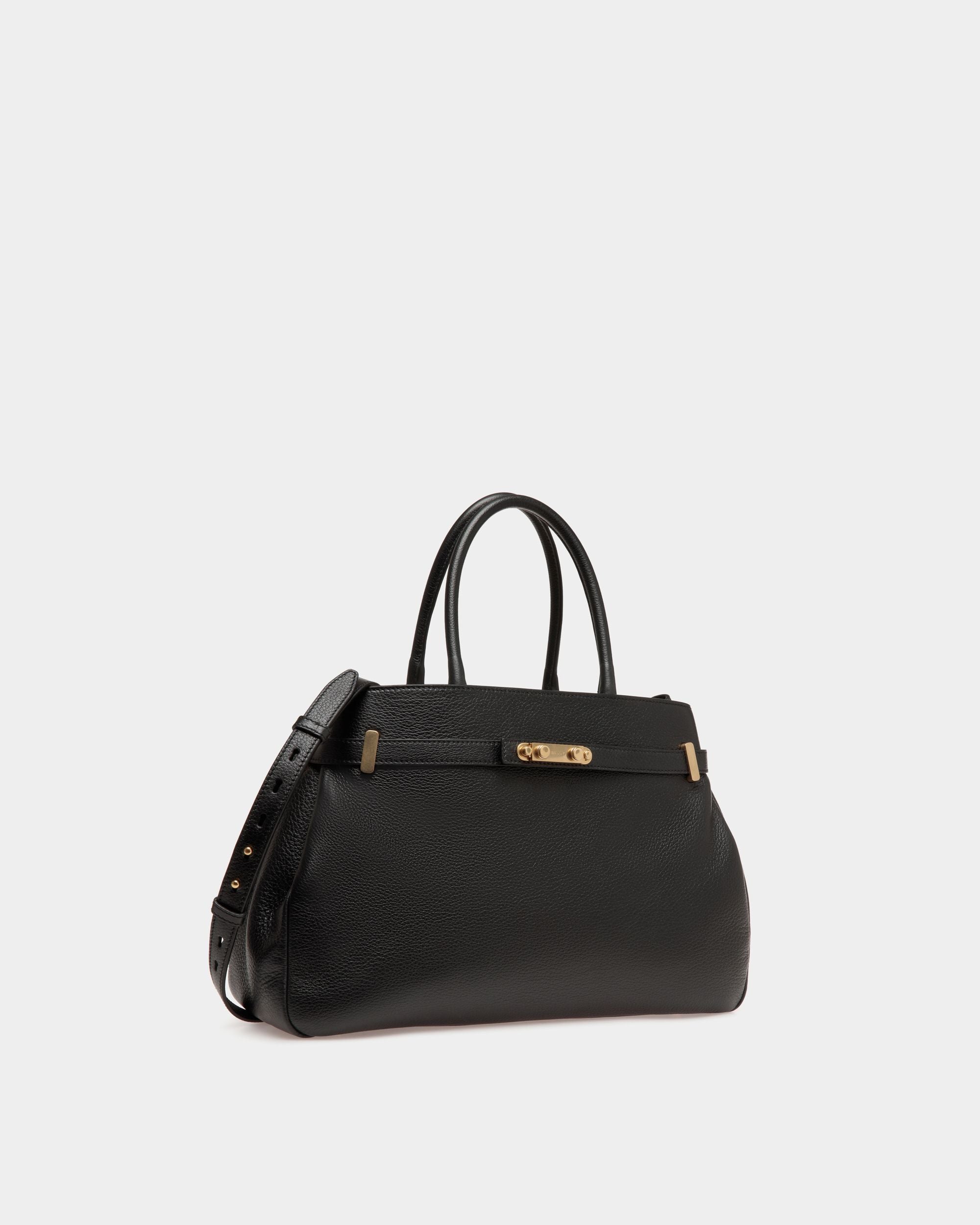 Bally Global - Carriage Tote Bag in Black Leather - Black