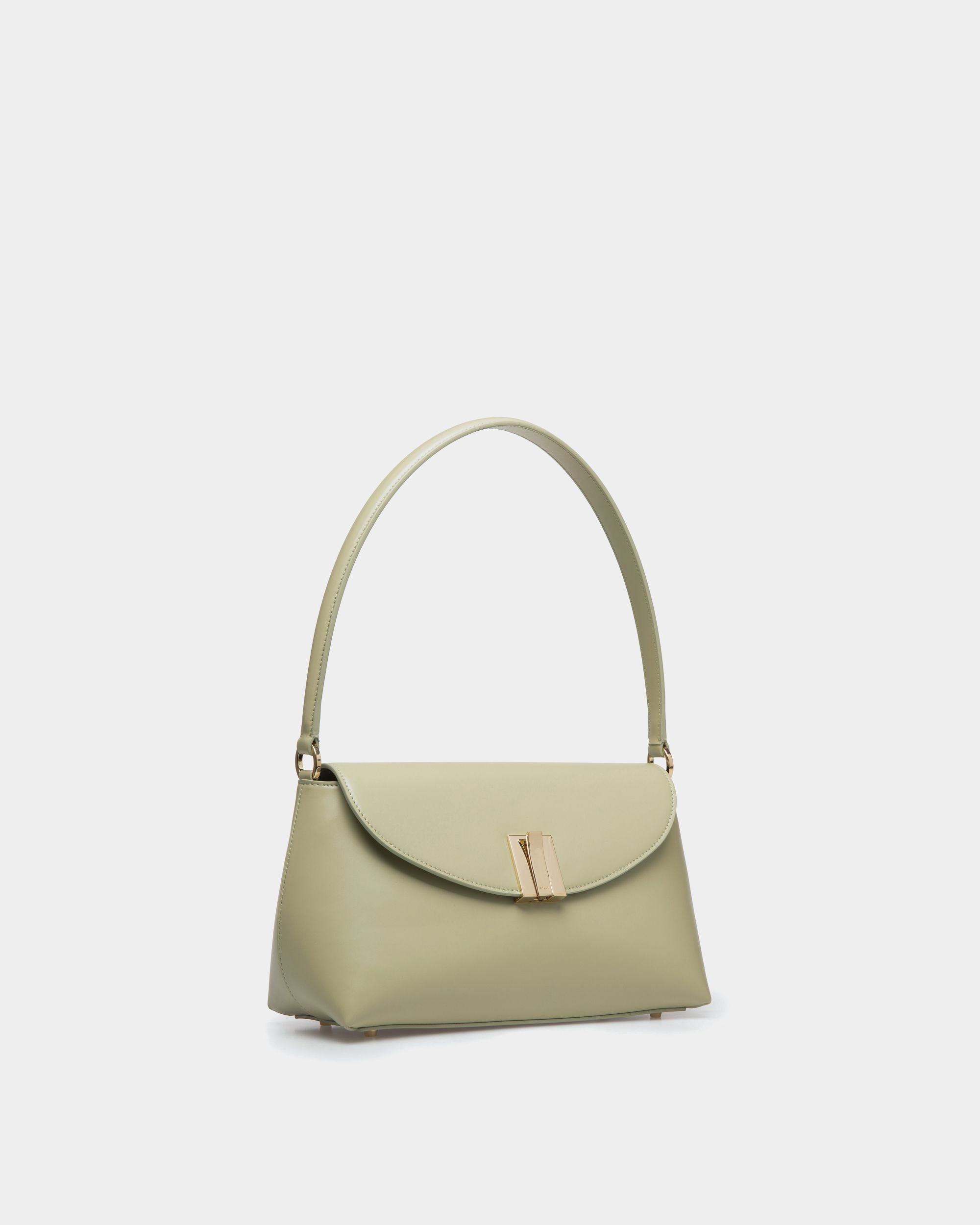 Bally Global - Petit Sac À Anse Supérieure Ollam En Cuir Light Green - Vert