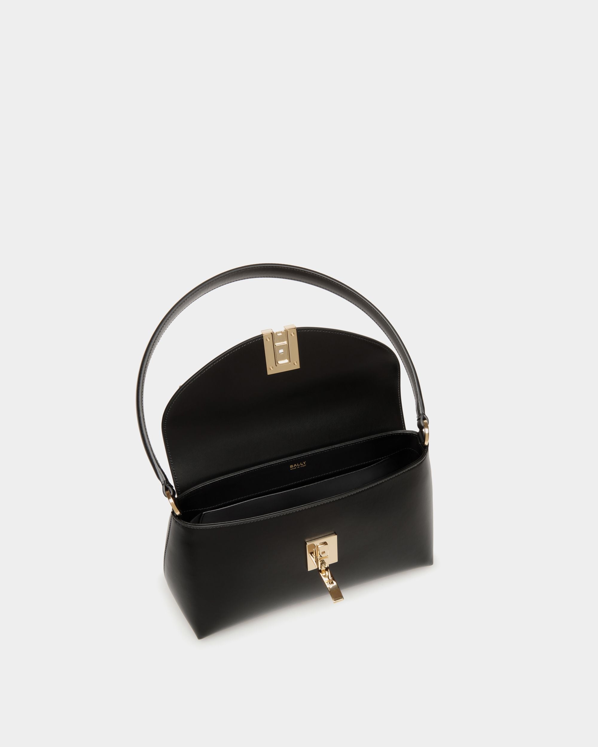 Bally Global - Bolso De Mano Pequeño Ollam De Piel Negra - Negro