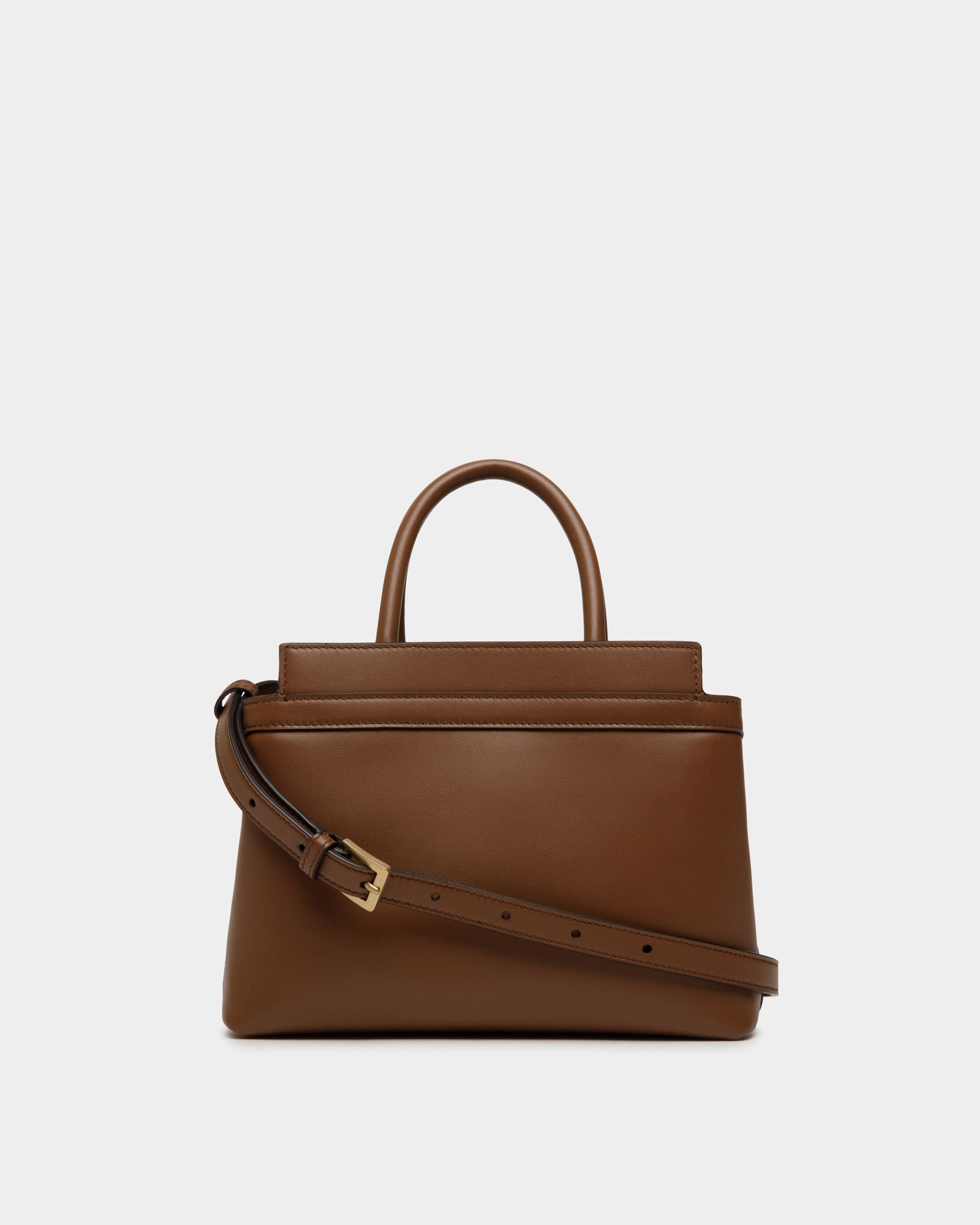 Bally Global - Petit Sac Tote Deco En Cuir Marron - Marron
