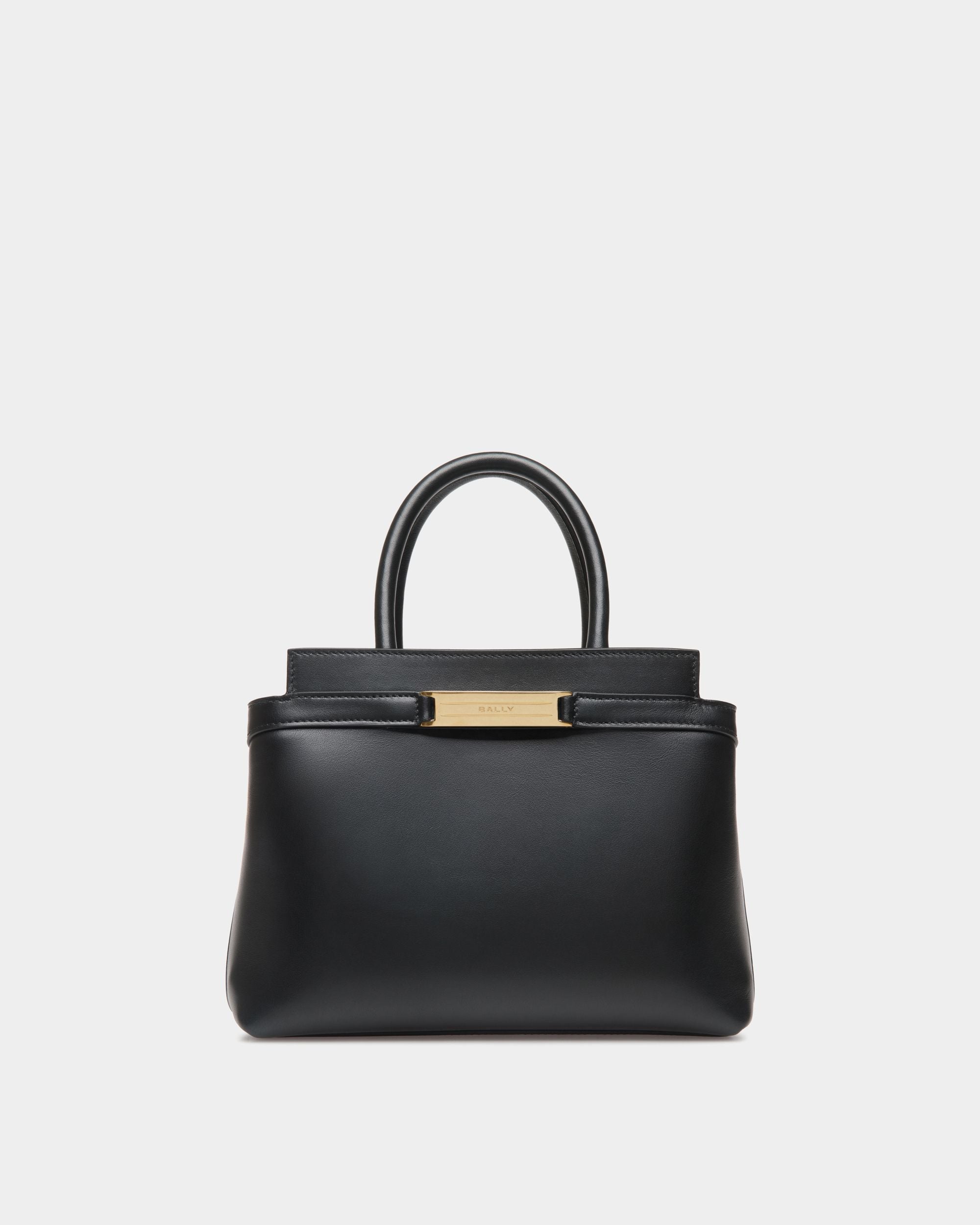 Bally Global - Petit Sac Tote Deco En Cuir Noir - Noir