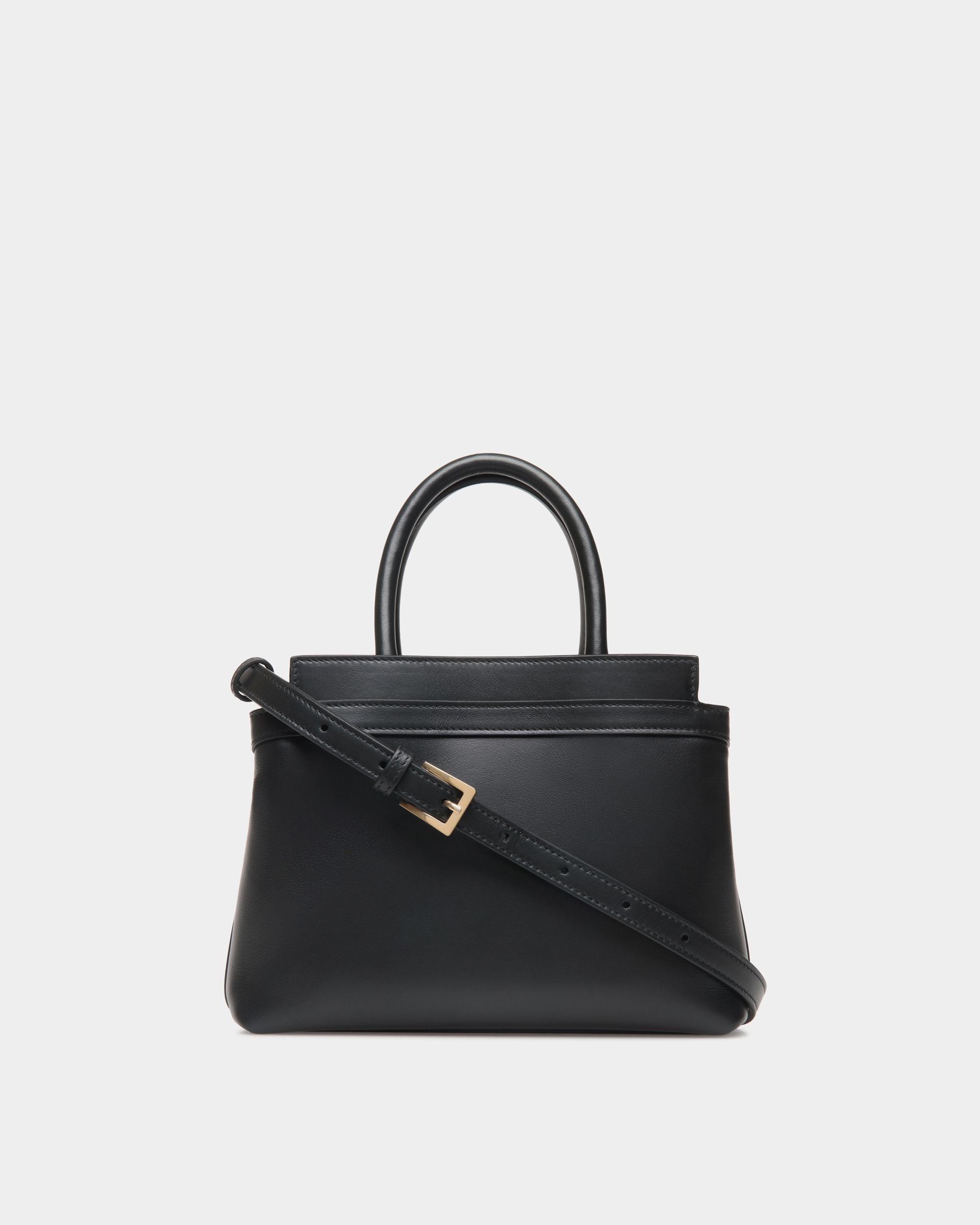 Bally Global - Petit Sac Tote Deco En Cuir Noir - Noir