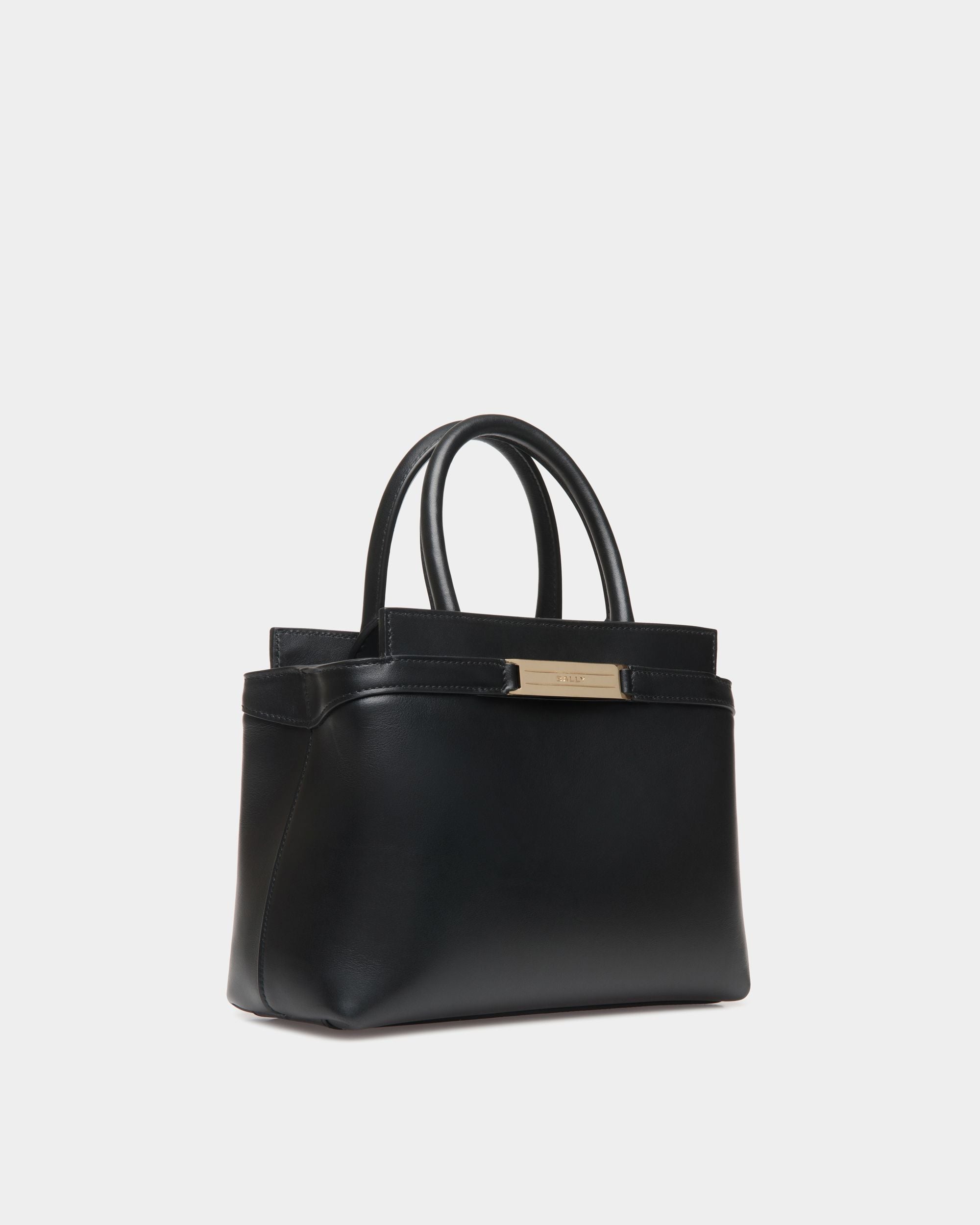 Bally Global - Petit Sac Tote Deco En Cuir Noir - Noir