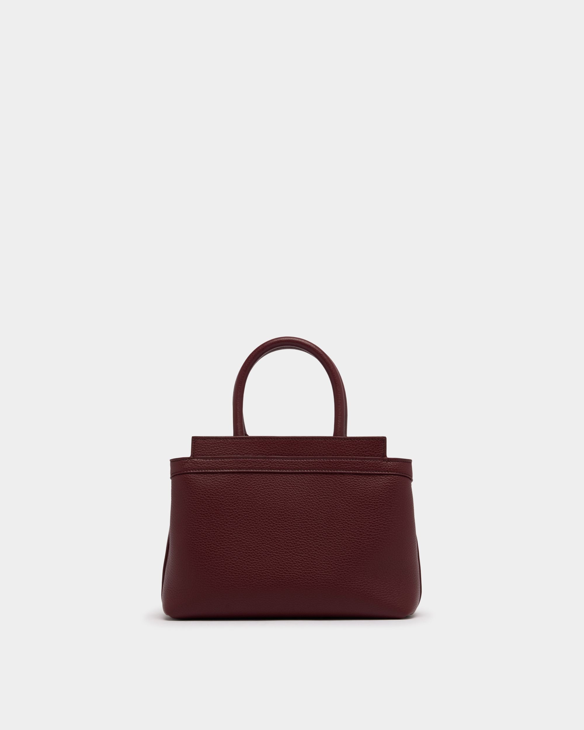 Bally Global - Deco Small Tote Bag in Andorra Leather - Burgundy