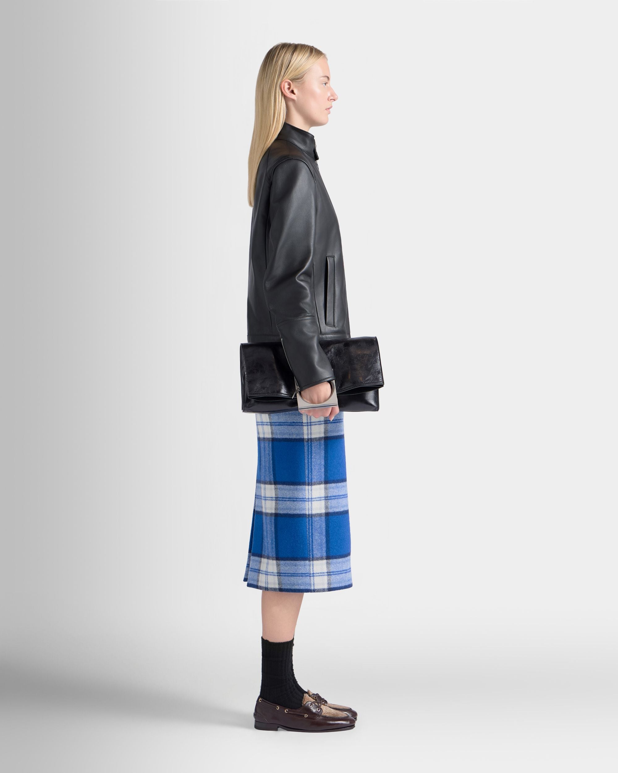 Bally Global - Anni Foldable Tote in Black Leather - Black