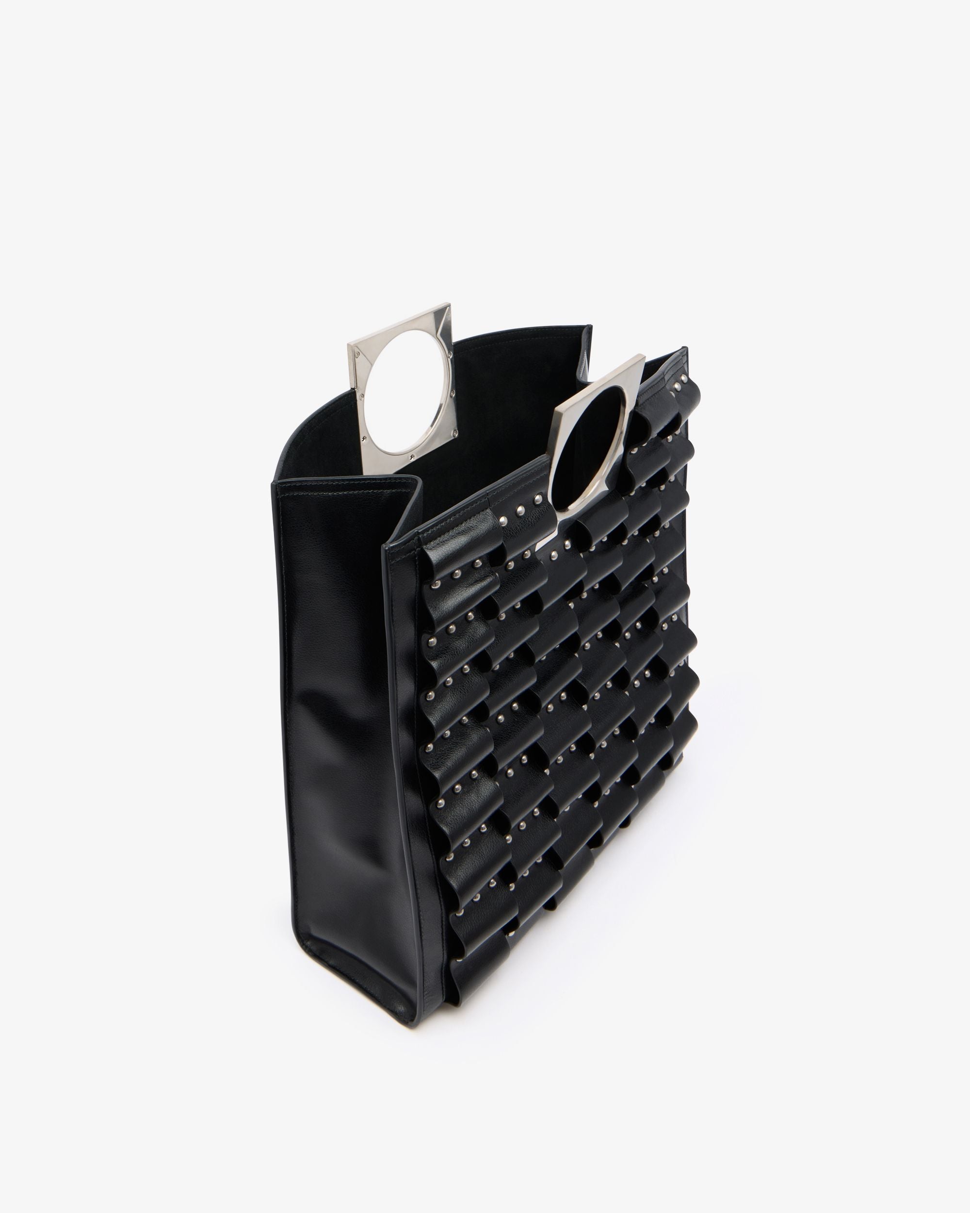 Bally Global - Anni Tote in Black Leather with Studs - Black