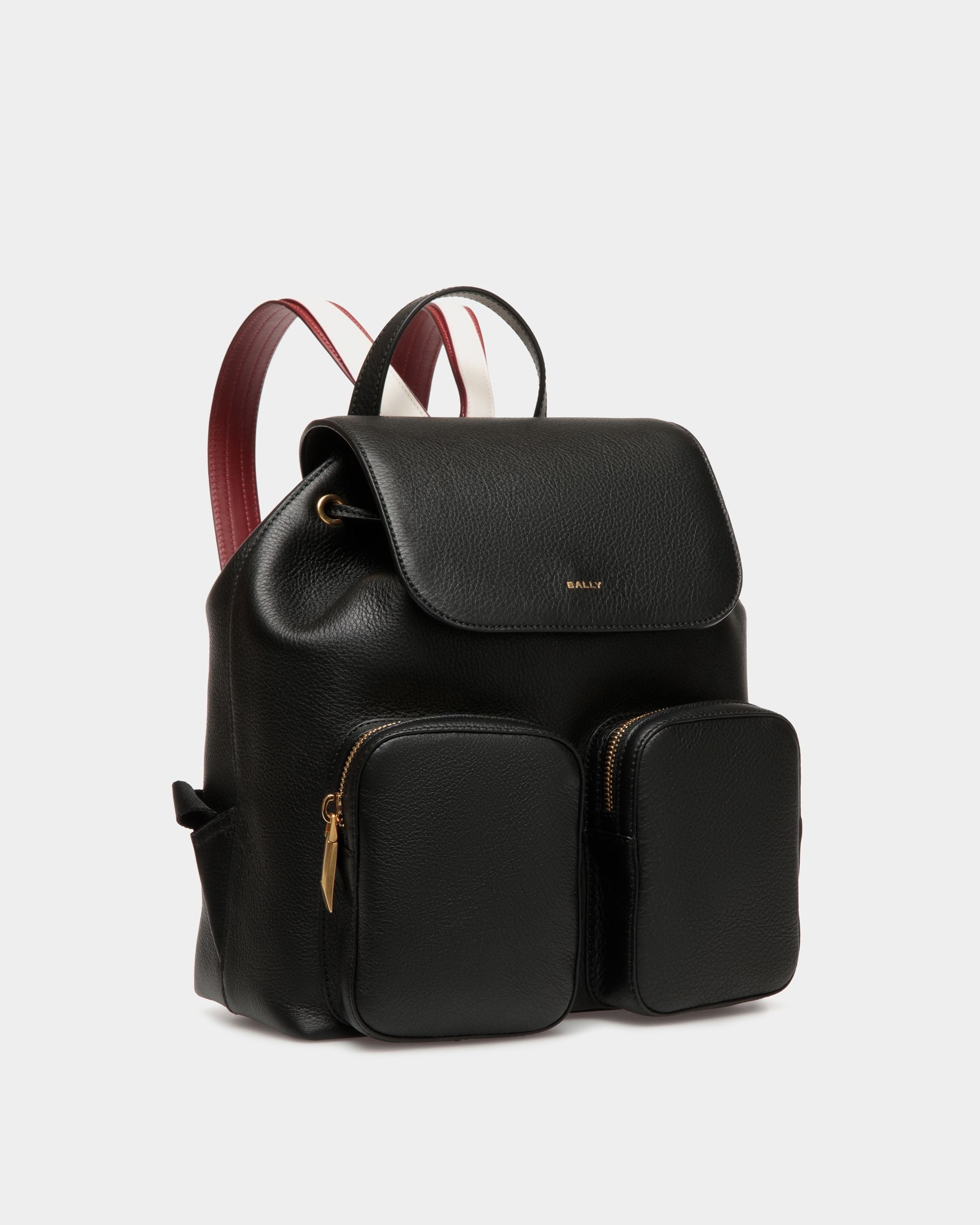 Bally Global - Mochila Code De Piel Negra - Negro