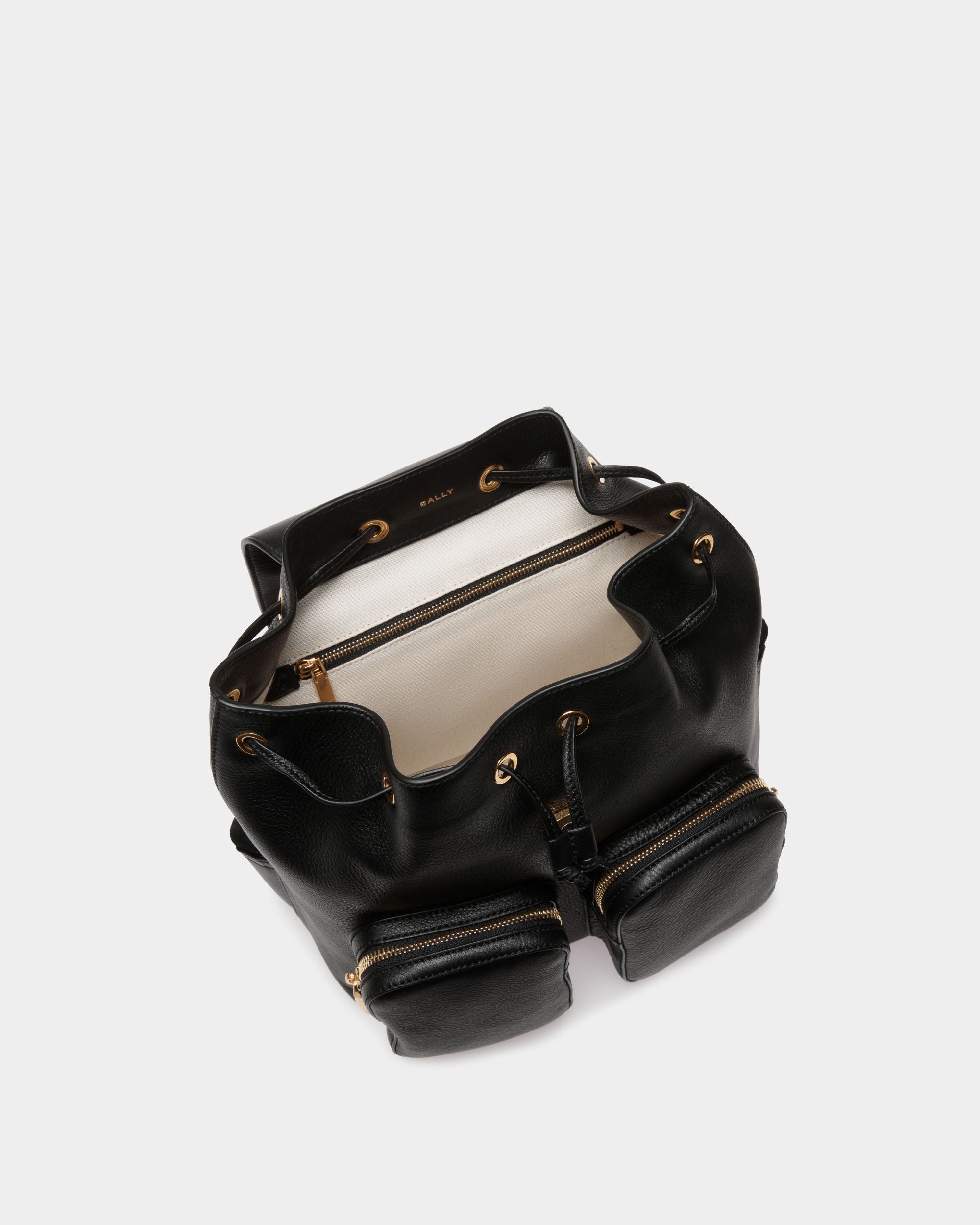 Bally Global - Mochila Code De Piel Negra - Negro